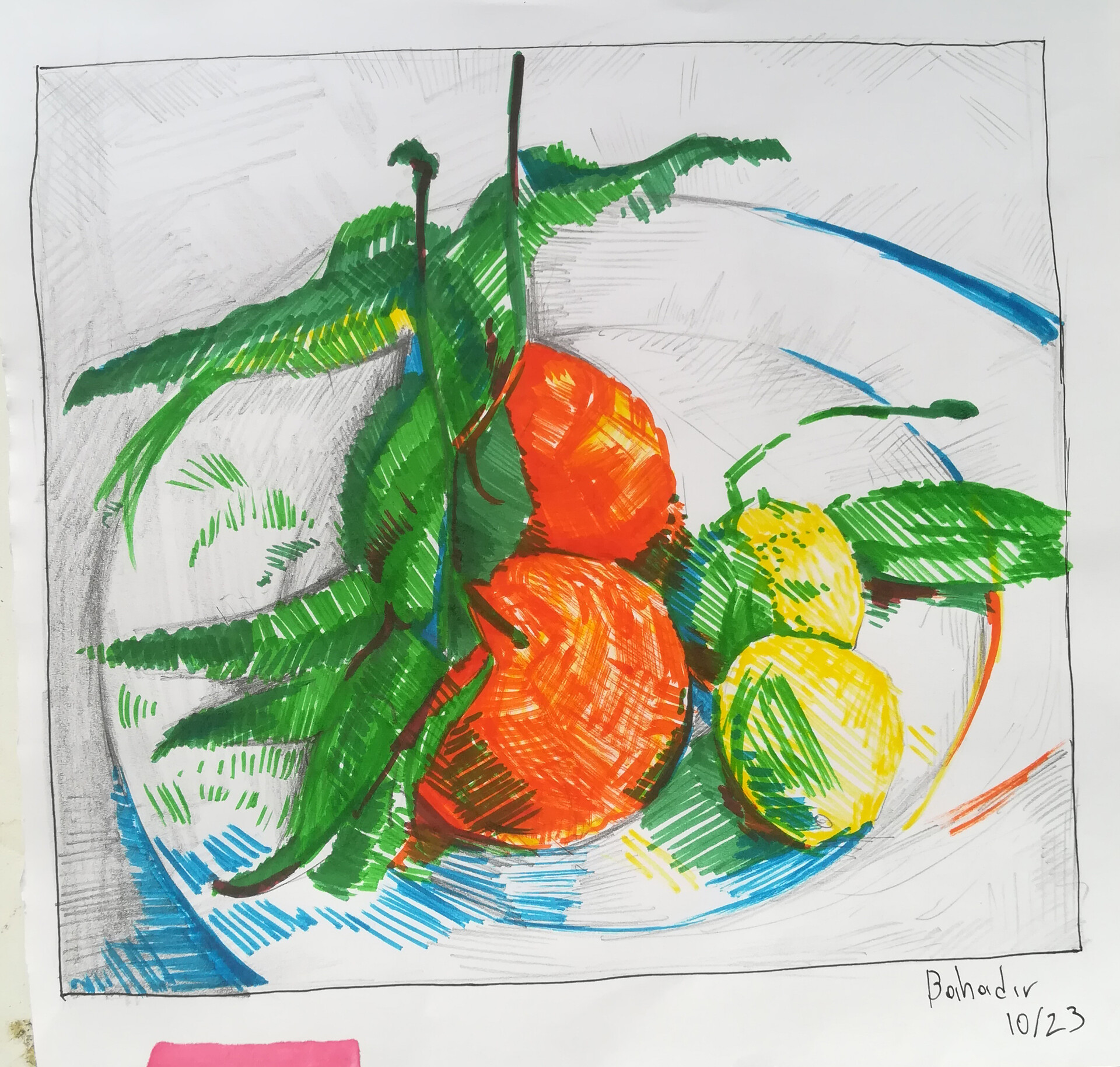 Traditional drawing by Bahadır Atcı