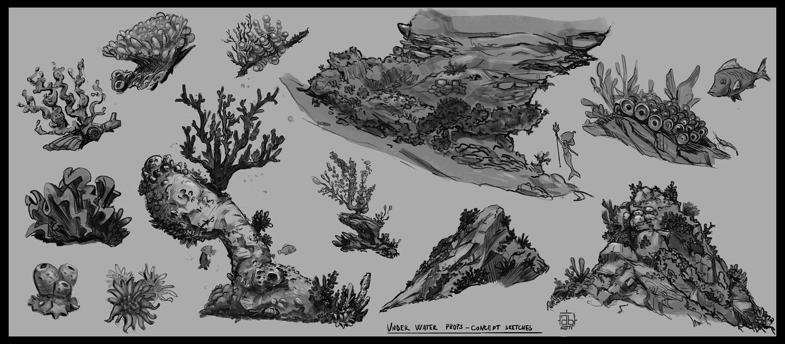 Under Water Props - Sketches