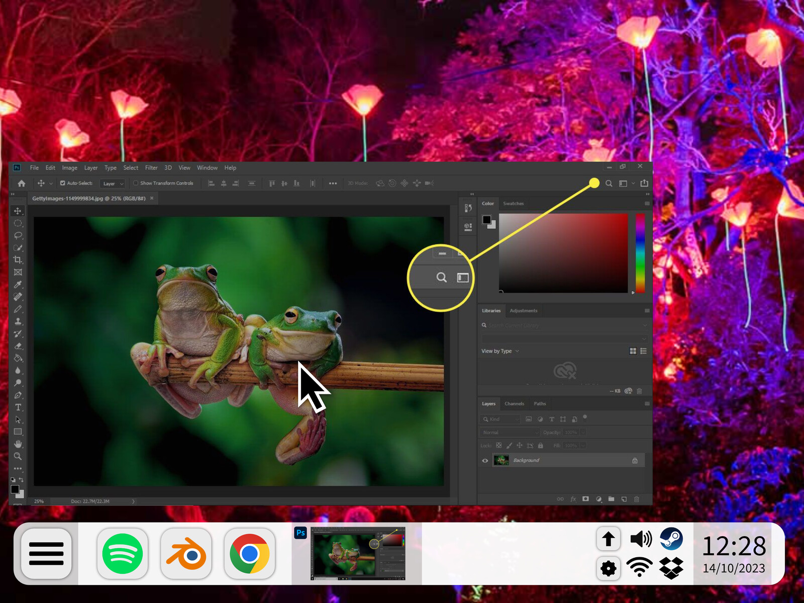 Cool Menu 2000 - Photoshop active