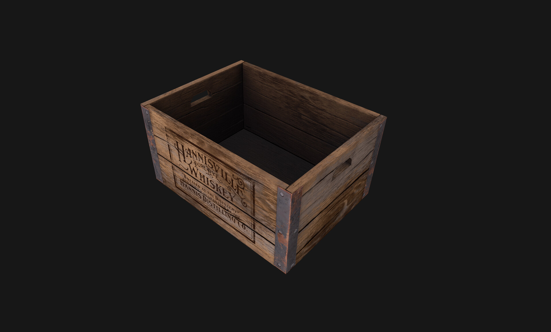 Whisky Wooden Crate | 3D model