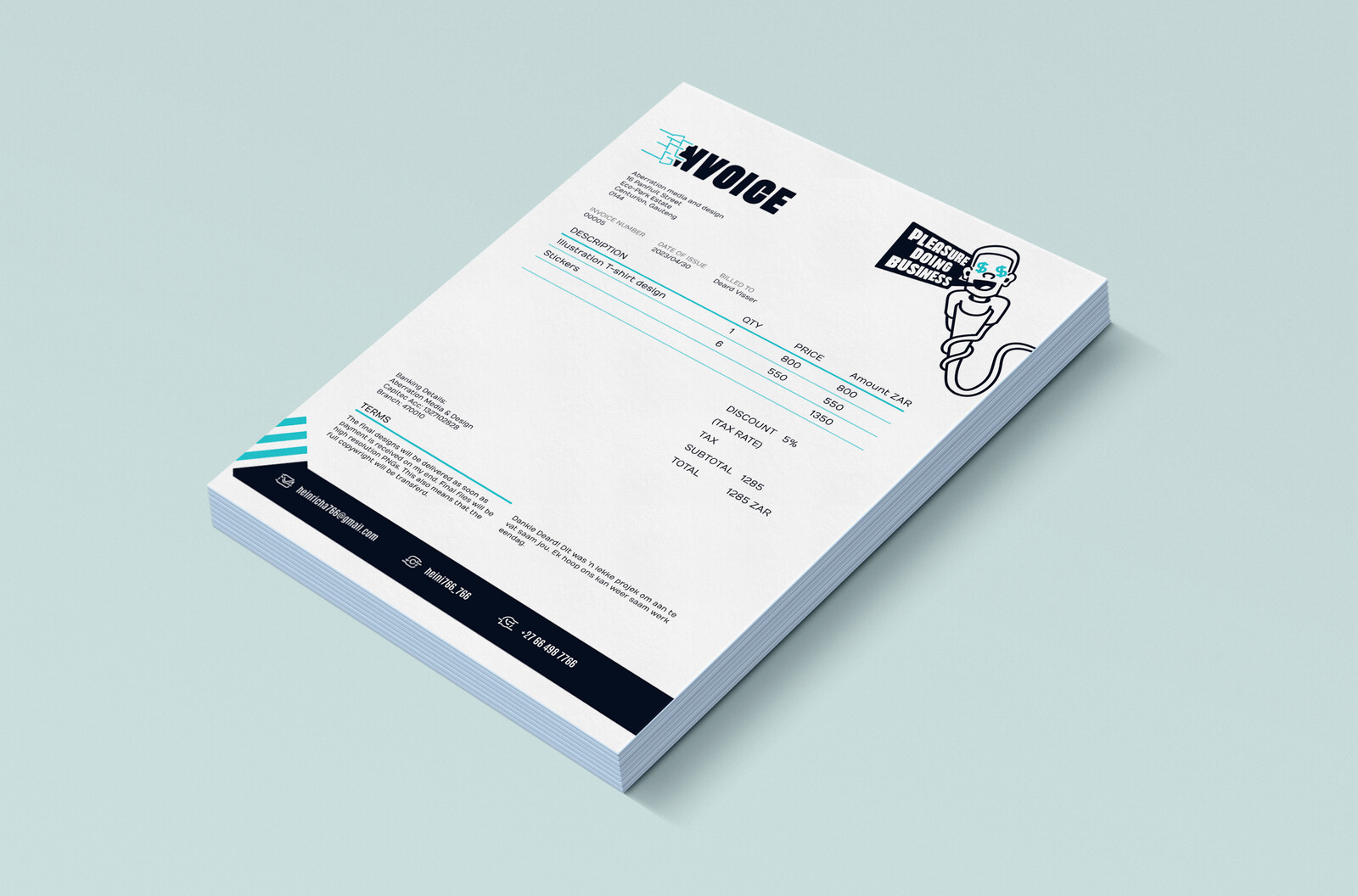 Invoice layout 