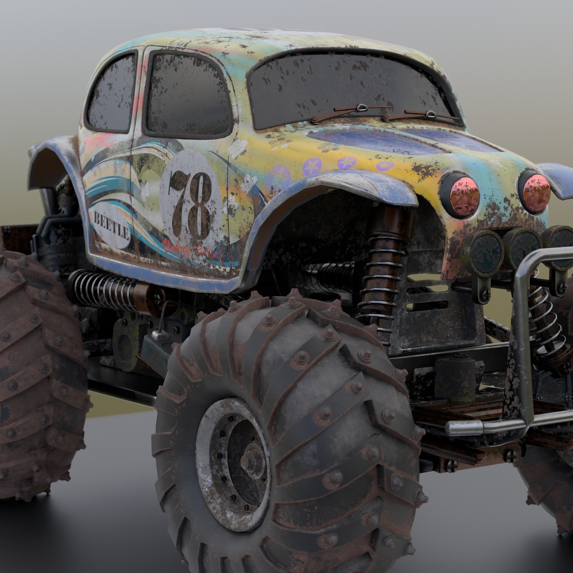 Rc beetle monster sales truck