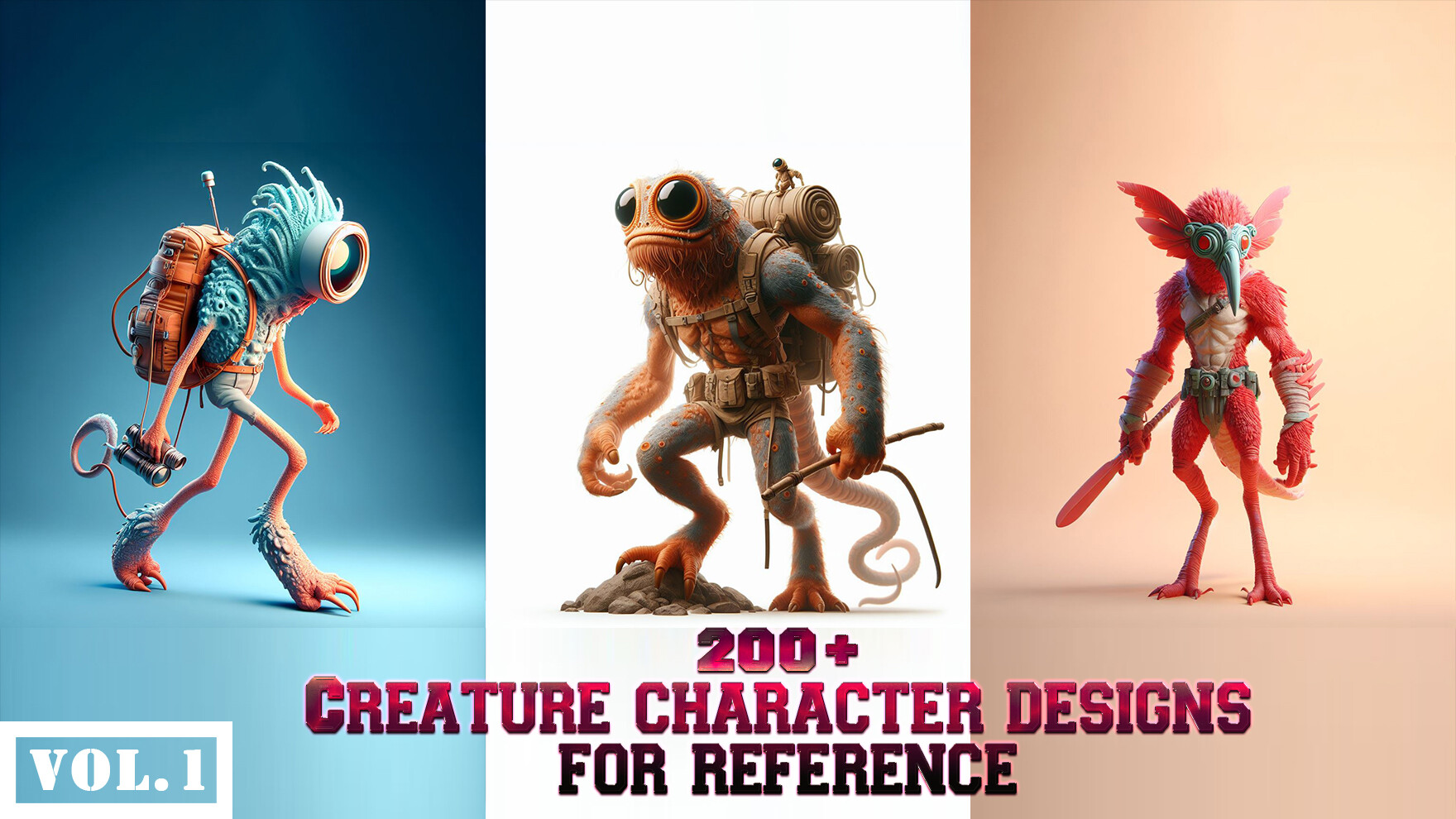 ArtStation - 200+ creature character designs for reference