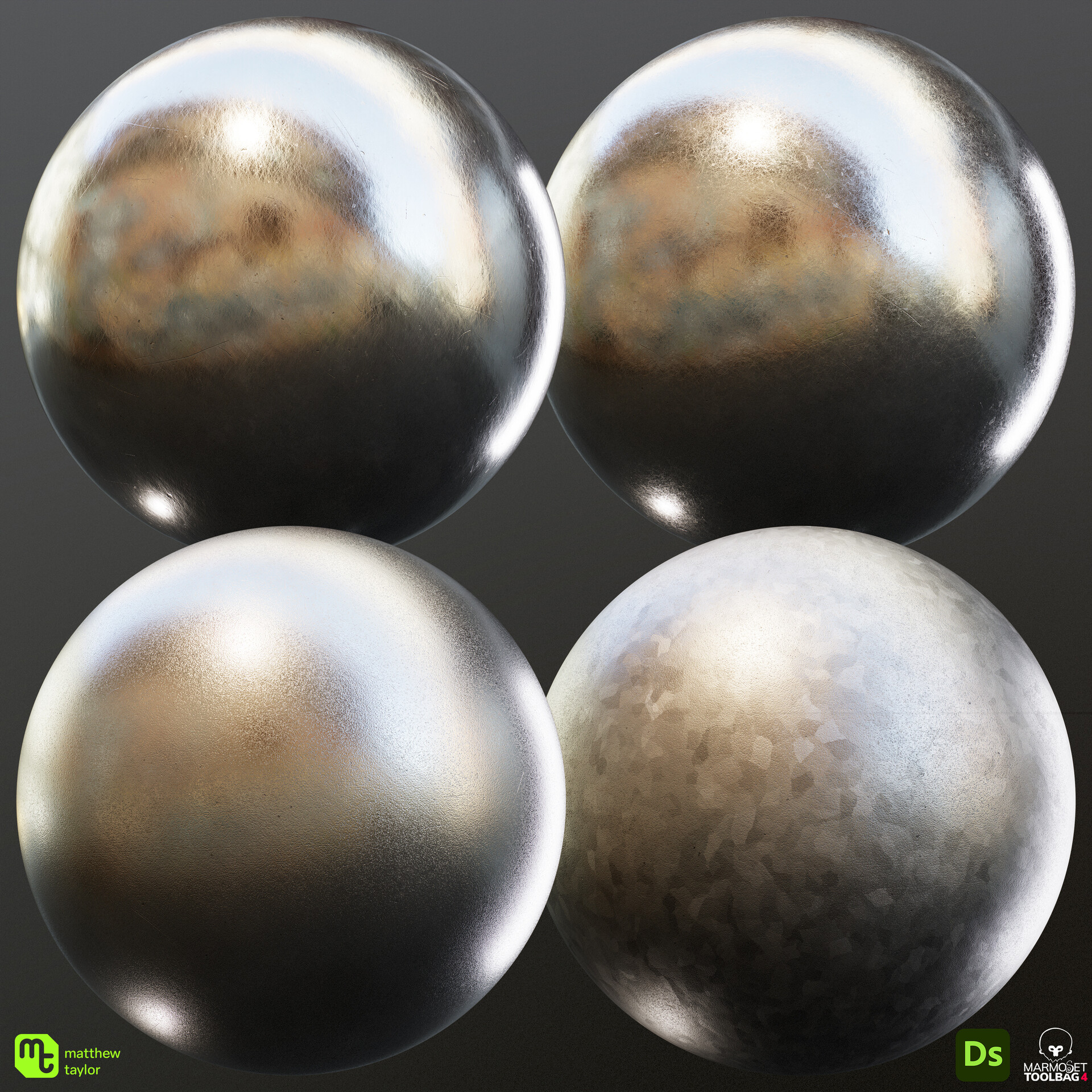 Matt Taylor's Portfolio Rusty Painted Steel Material Generator