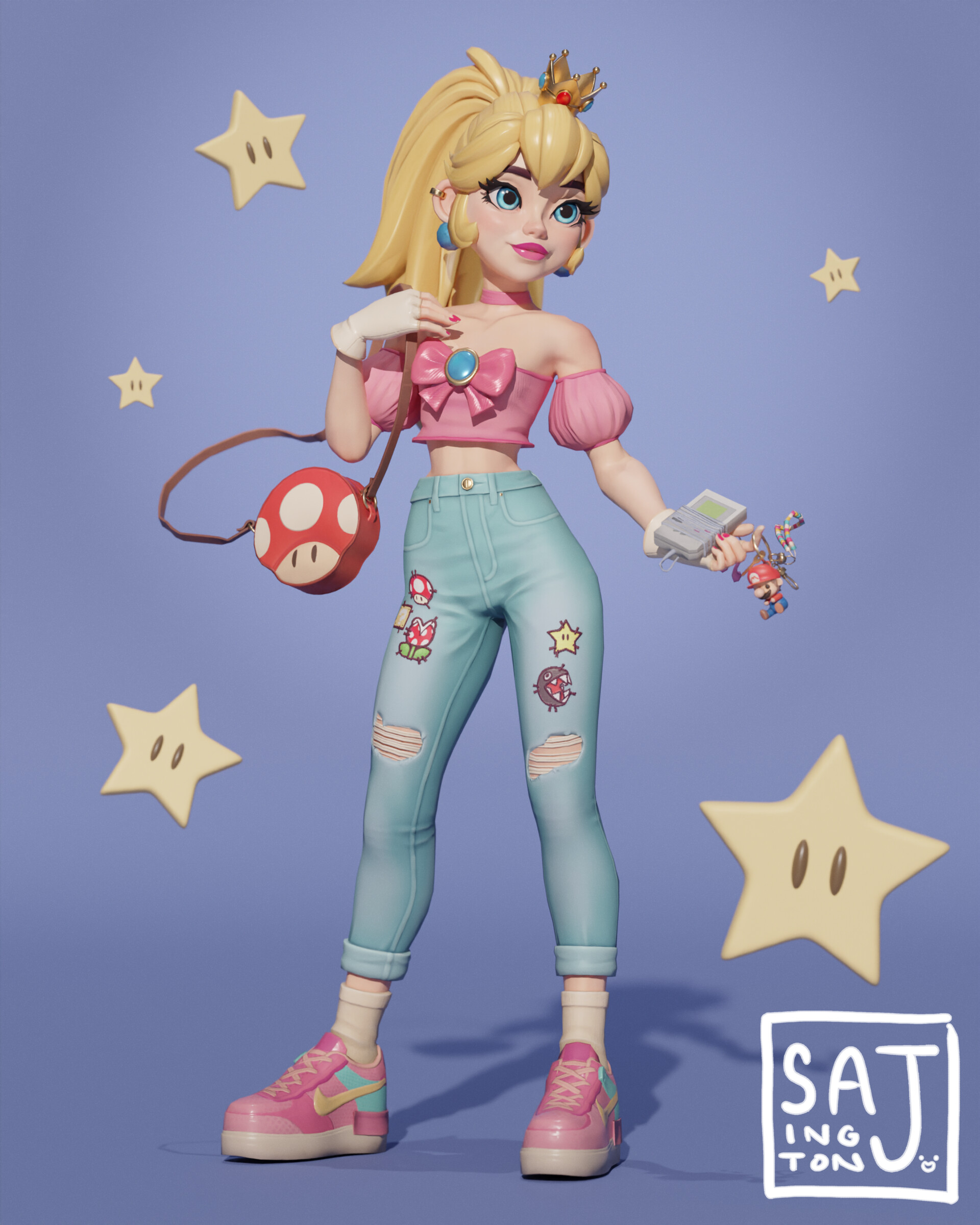 ArtStation - [Workshop] Super Princess Peach concepts