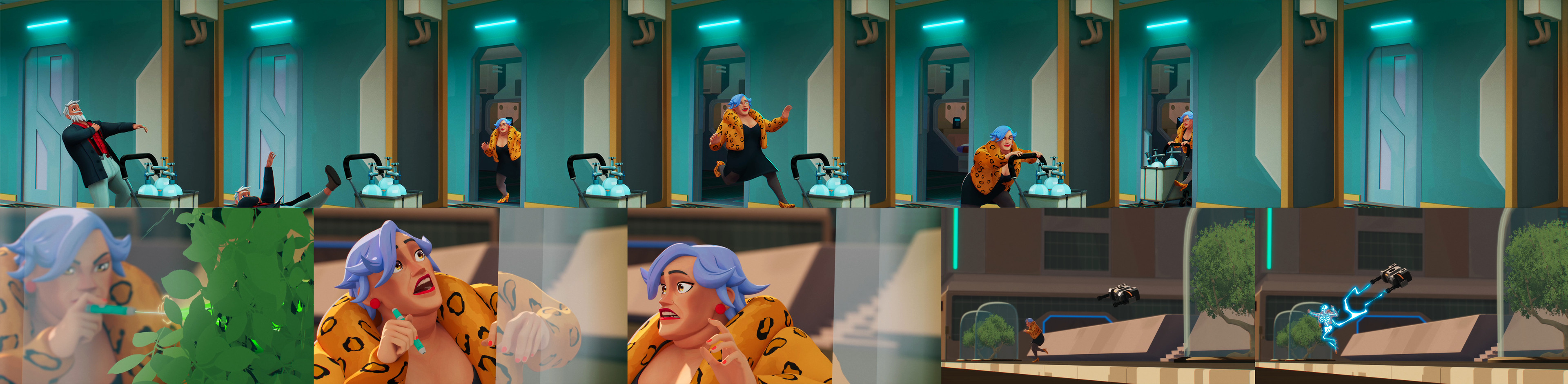 Responsible for lady in panther print