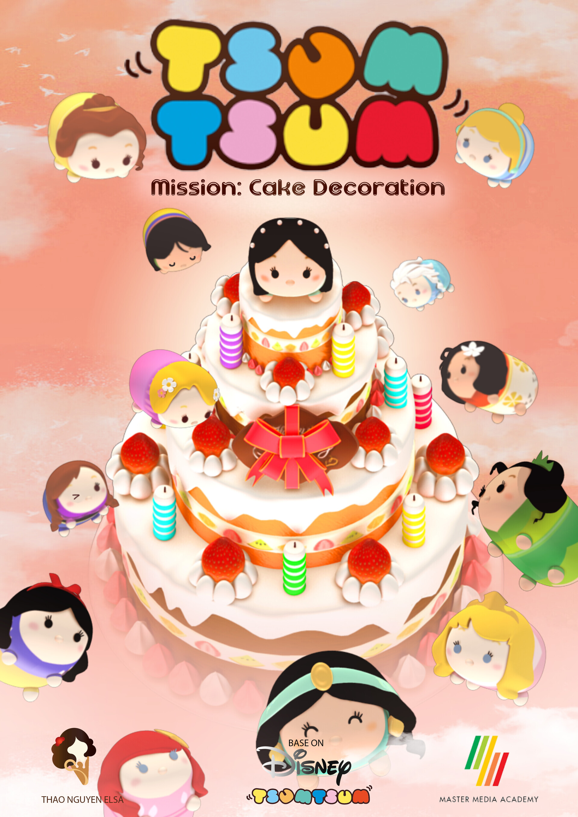 ArtStation Tsum TsumMission Cake Decoration