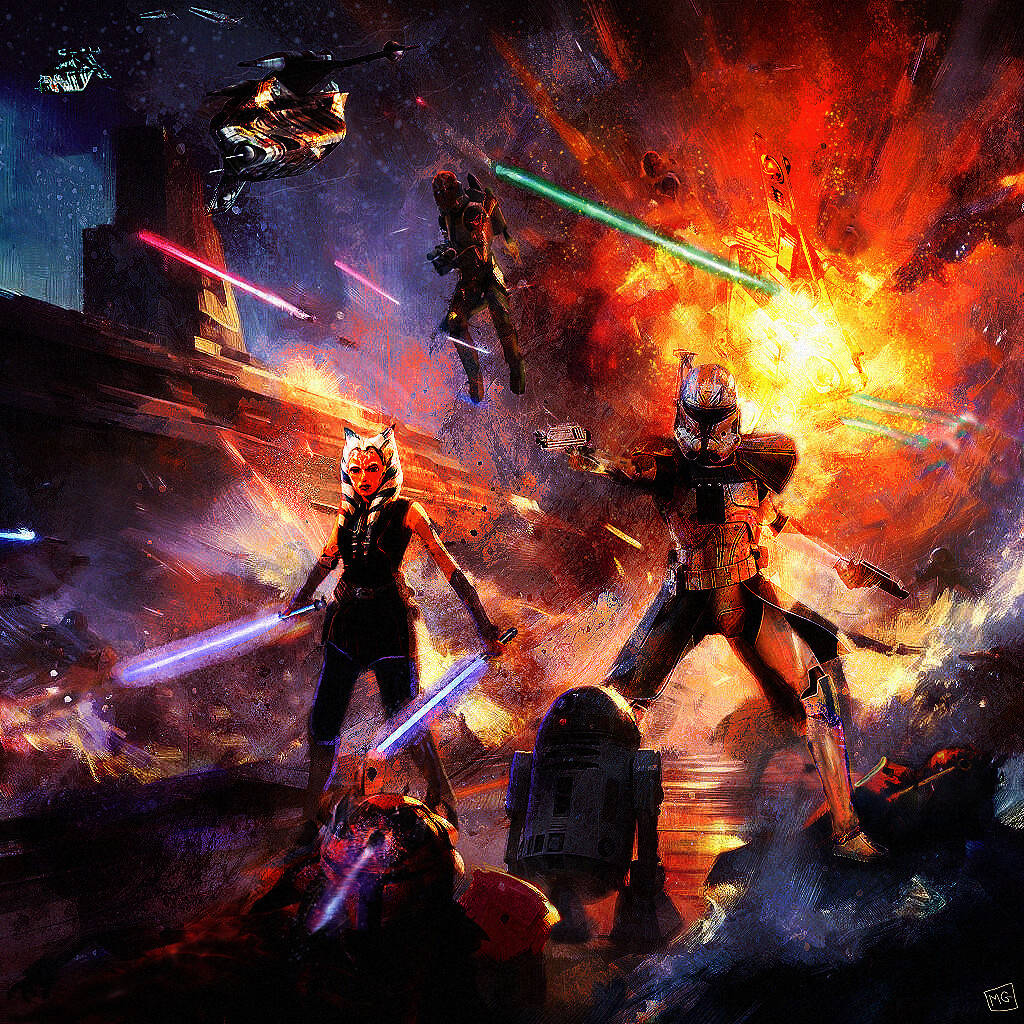 Star Wars The Clone Wars - Ahsoka Tano and Captain Rex