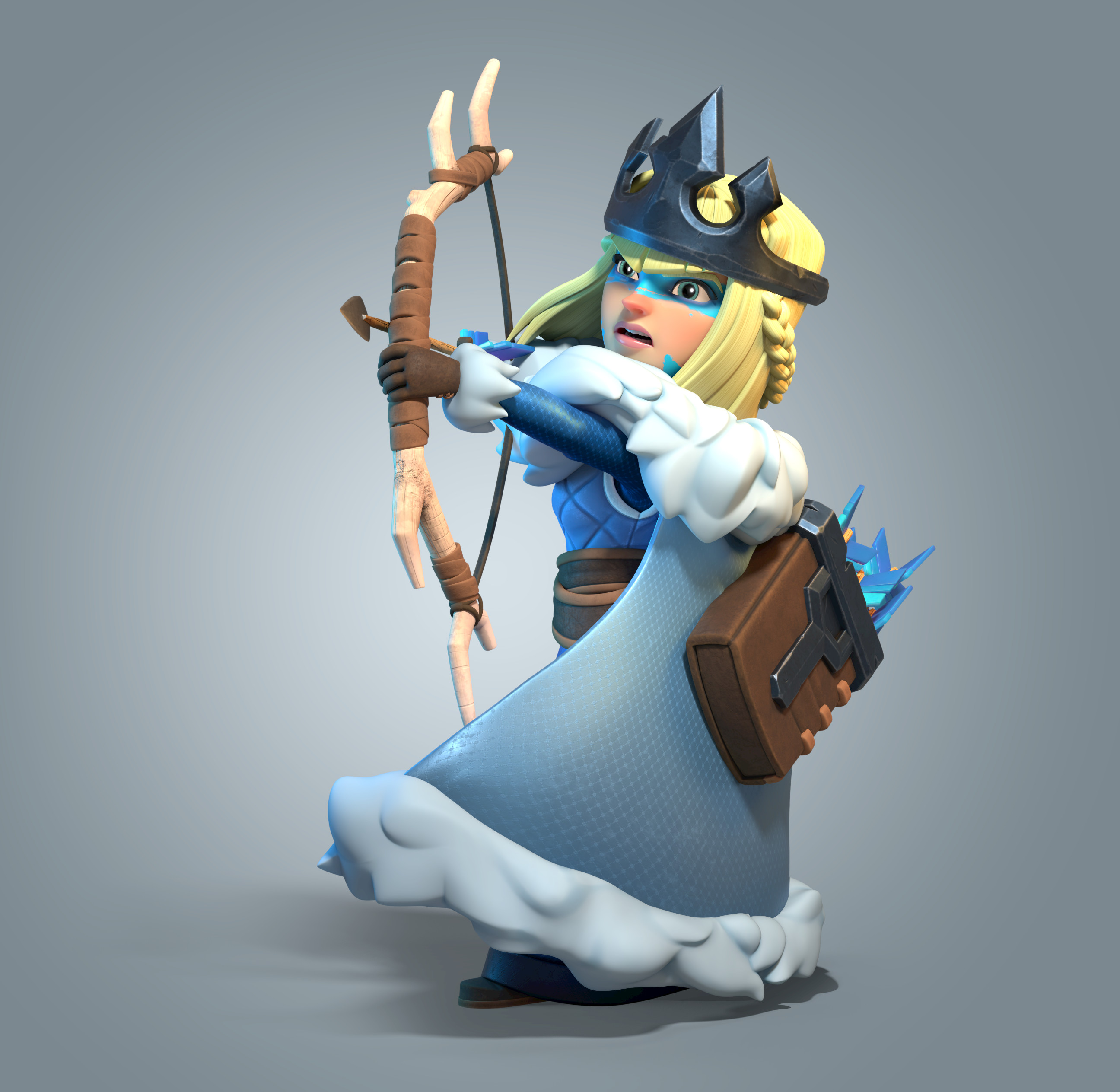 Surface Digital Clash of Clans : Archer Queen Of The North Surface Digital Clash of Clans : Archer Queen Of The North