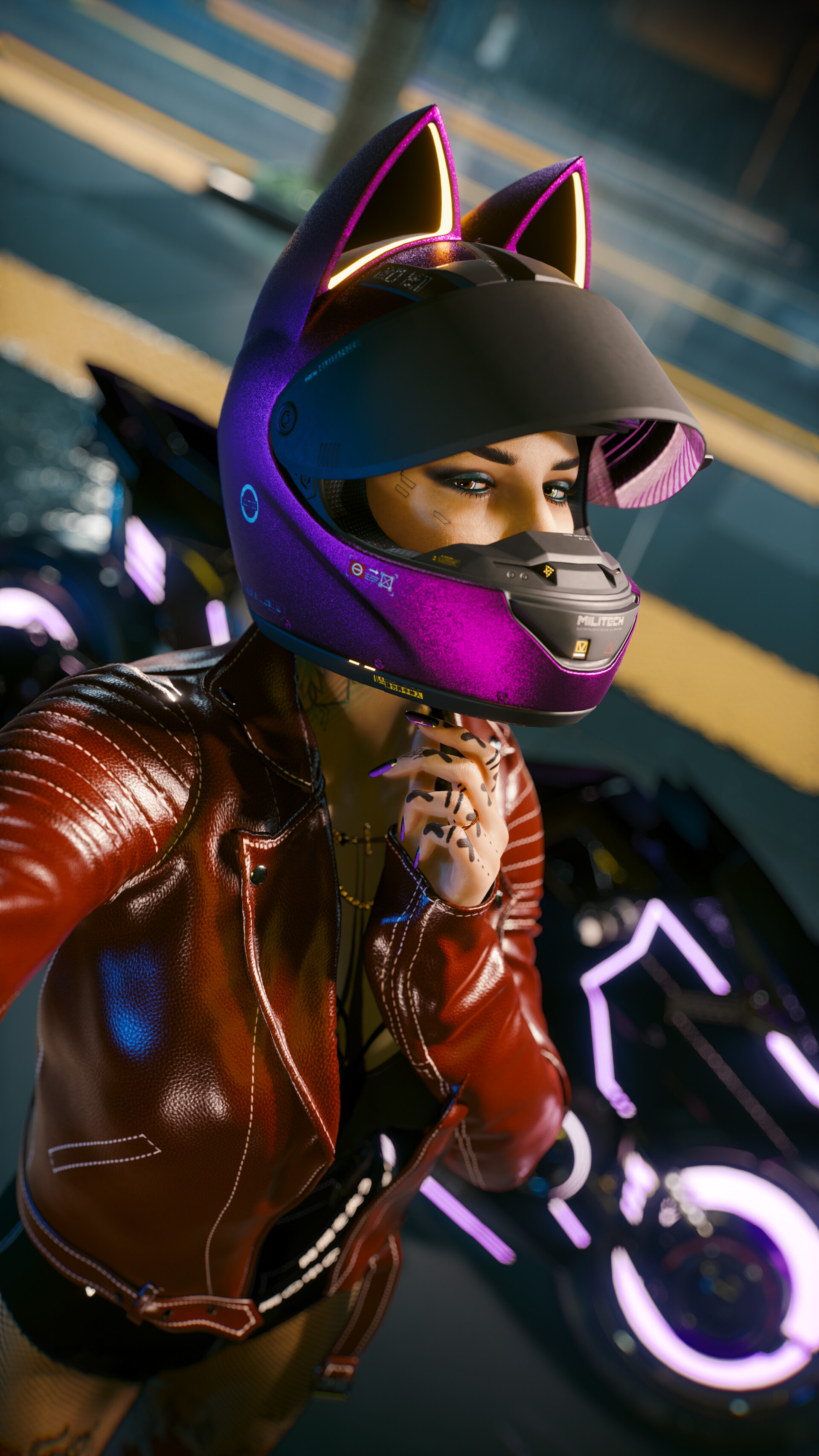ArtStation - Neko cyber-helmet