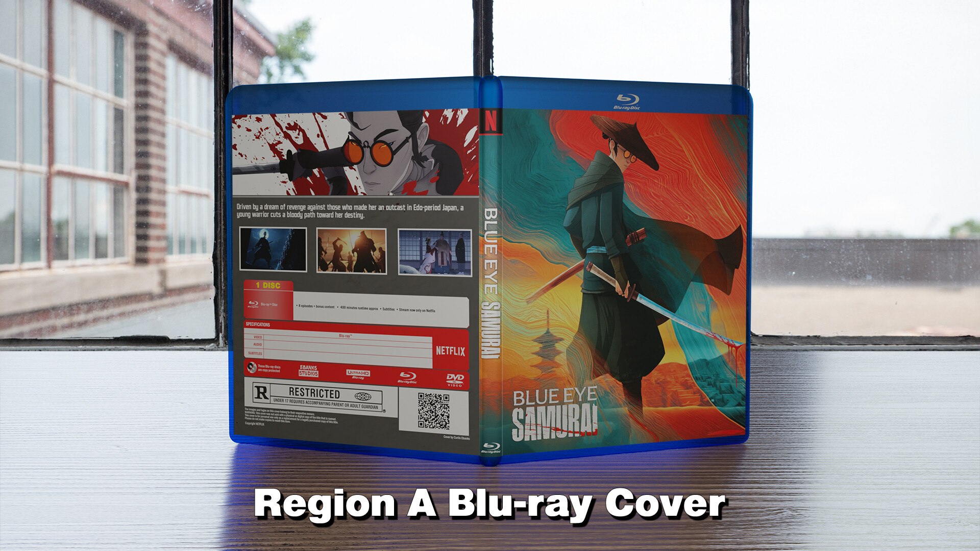 ArtStation - Blue Eye Samurai (2023) Custom Blu-ray Cover
