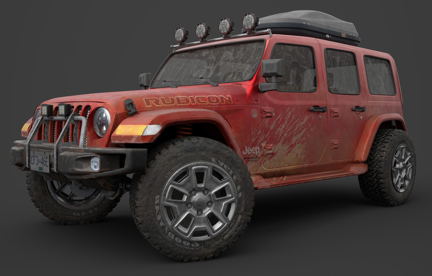 ArtStation Havoctron Jeep modeling and texturing for my demo reel
