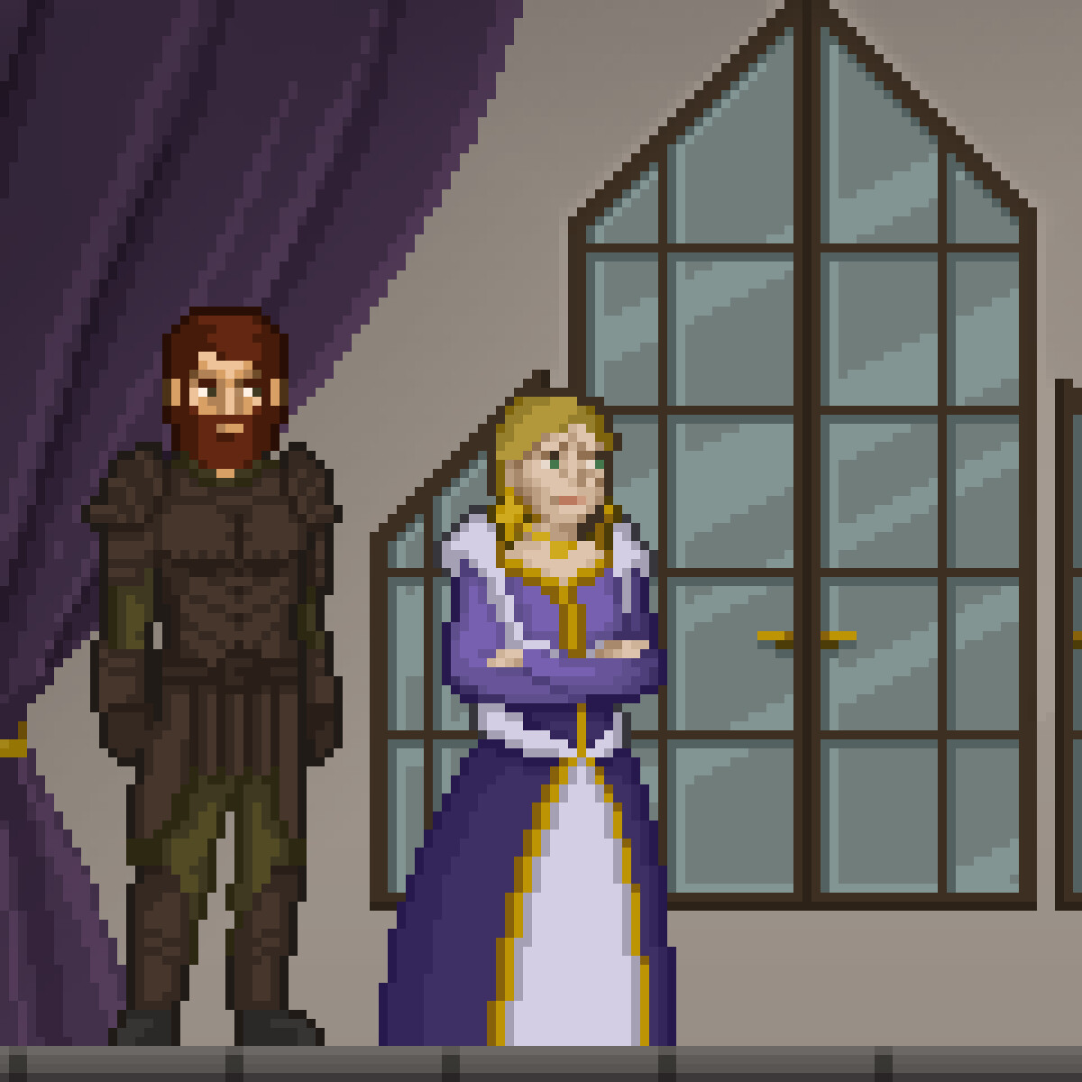 Both characters together