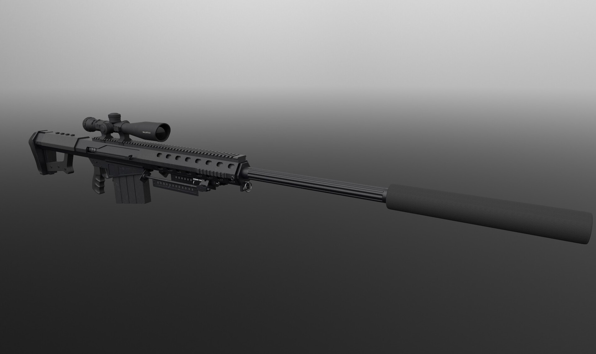 ArtStation - Barret M82 weapon