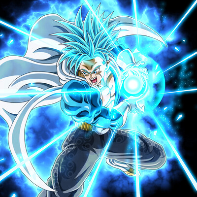 ArtStation - Super Saiyan 3 Blue Vegetto - Final Dragon Flash (Dragon Ball  Multiverse)
