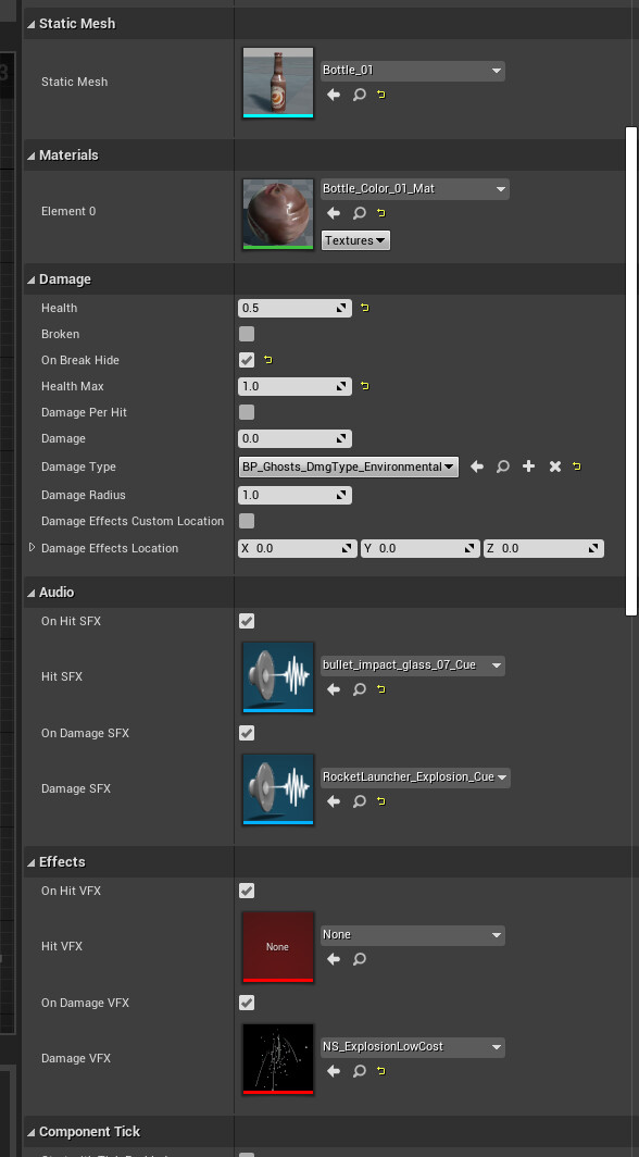 You can notice that you can define per layer health for display, it included fade in and out effects plus effects in each state.
