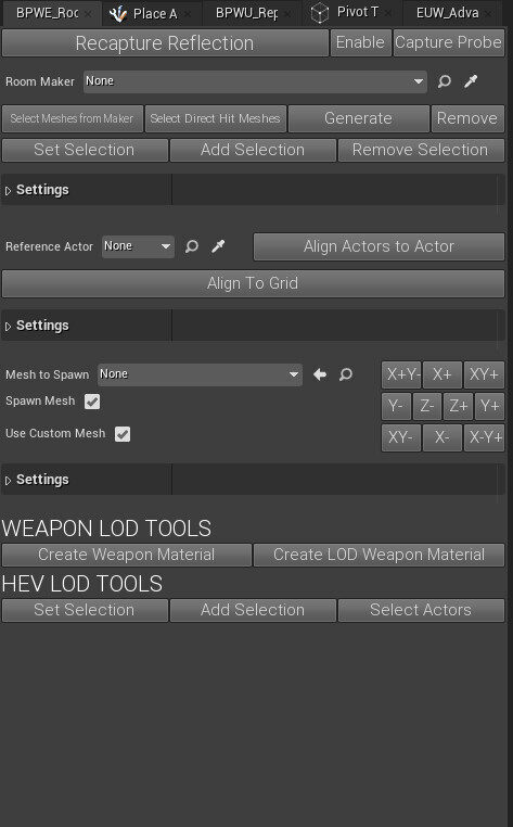 The HLODs and instances were able to be created across a single button once all is selected