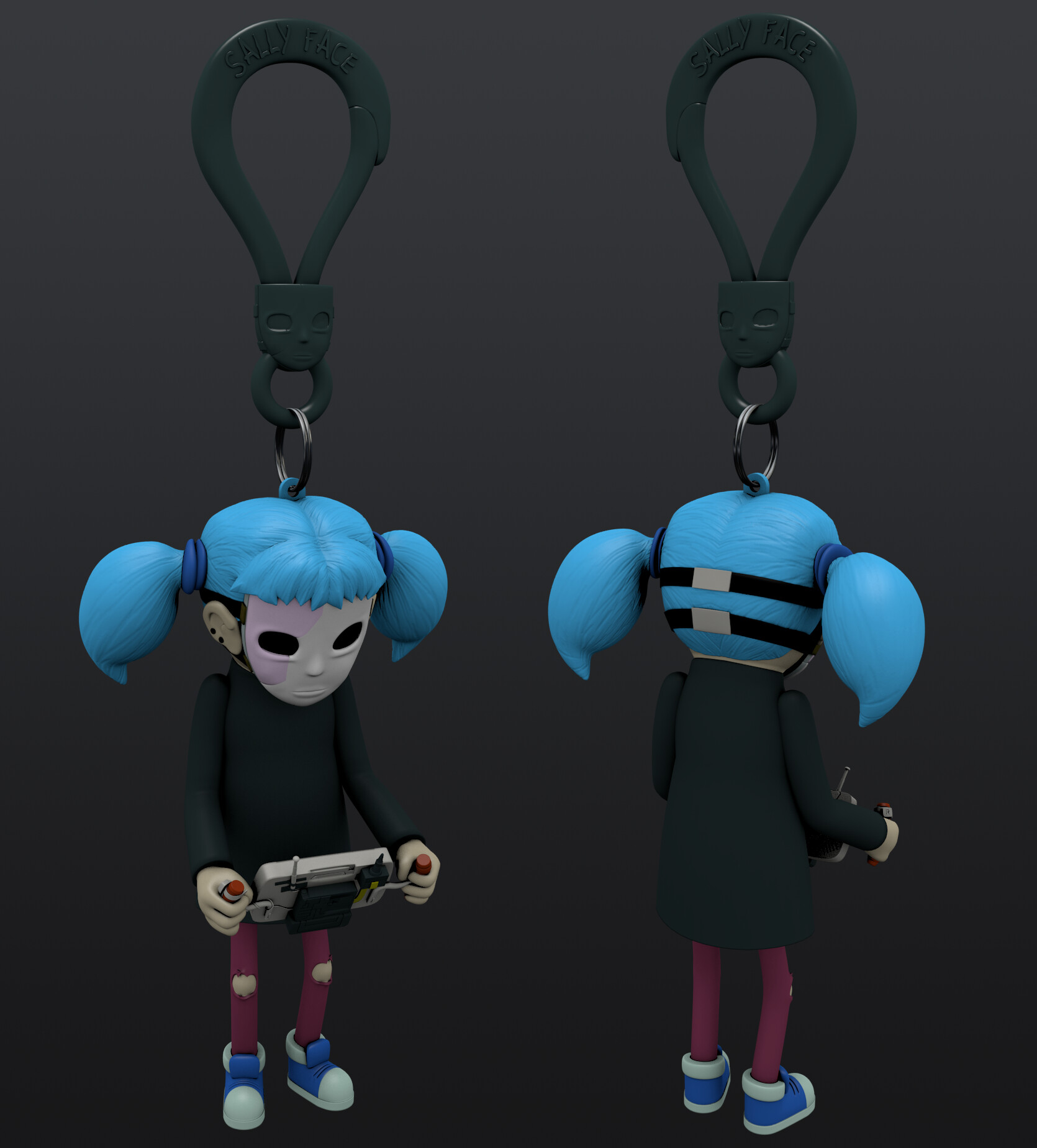 ArtStation Sally Face Backpack Clips