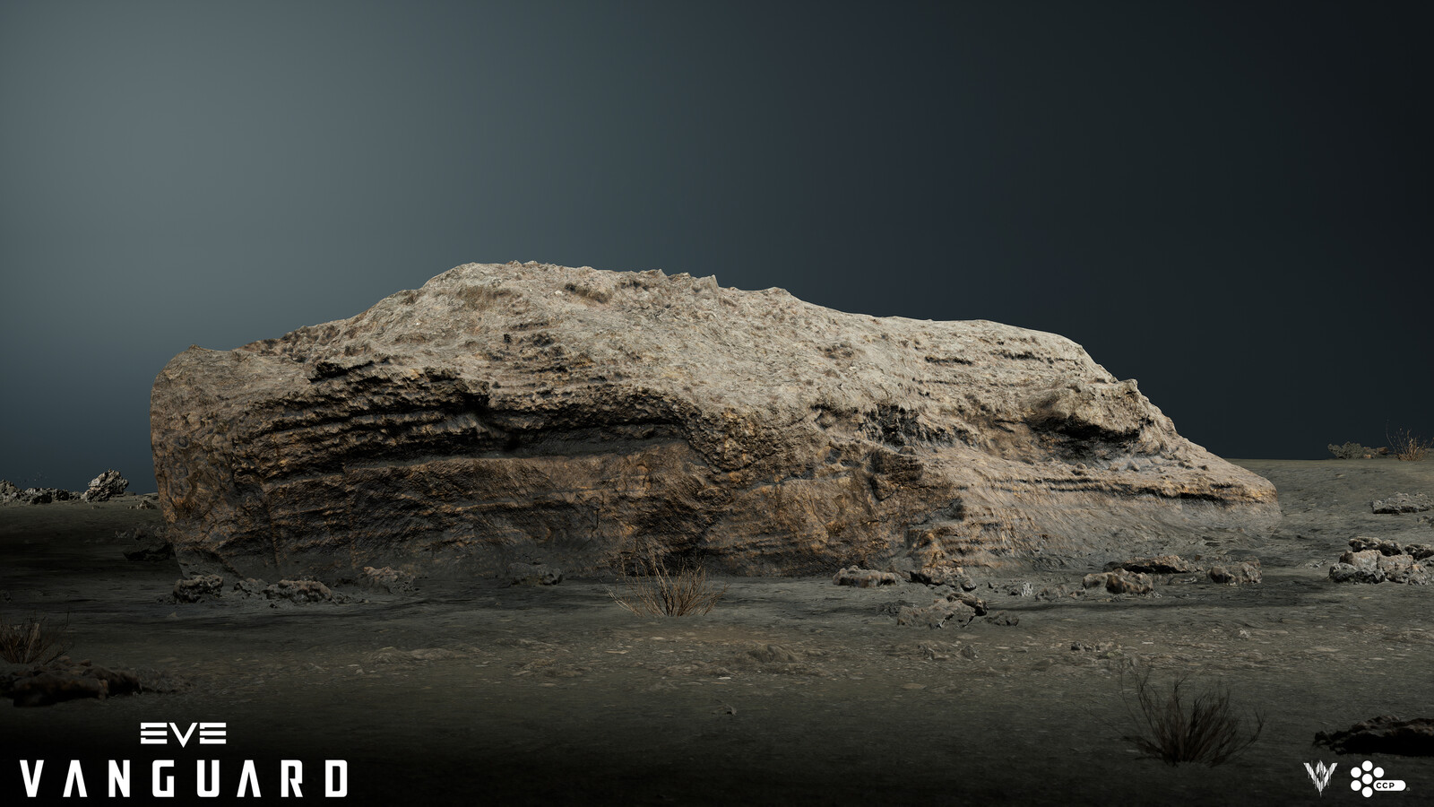 A large sized, open-meshed, photogrammetry ridge.