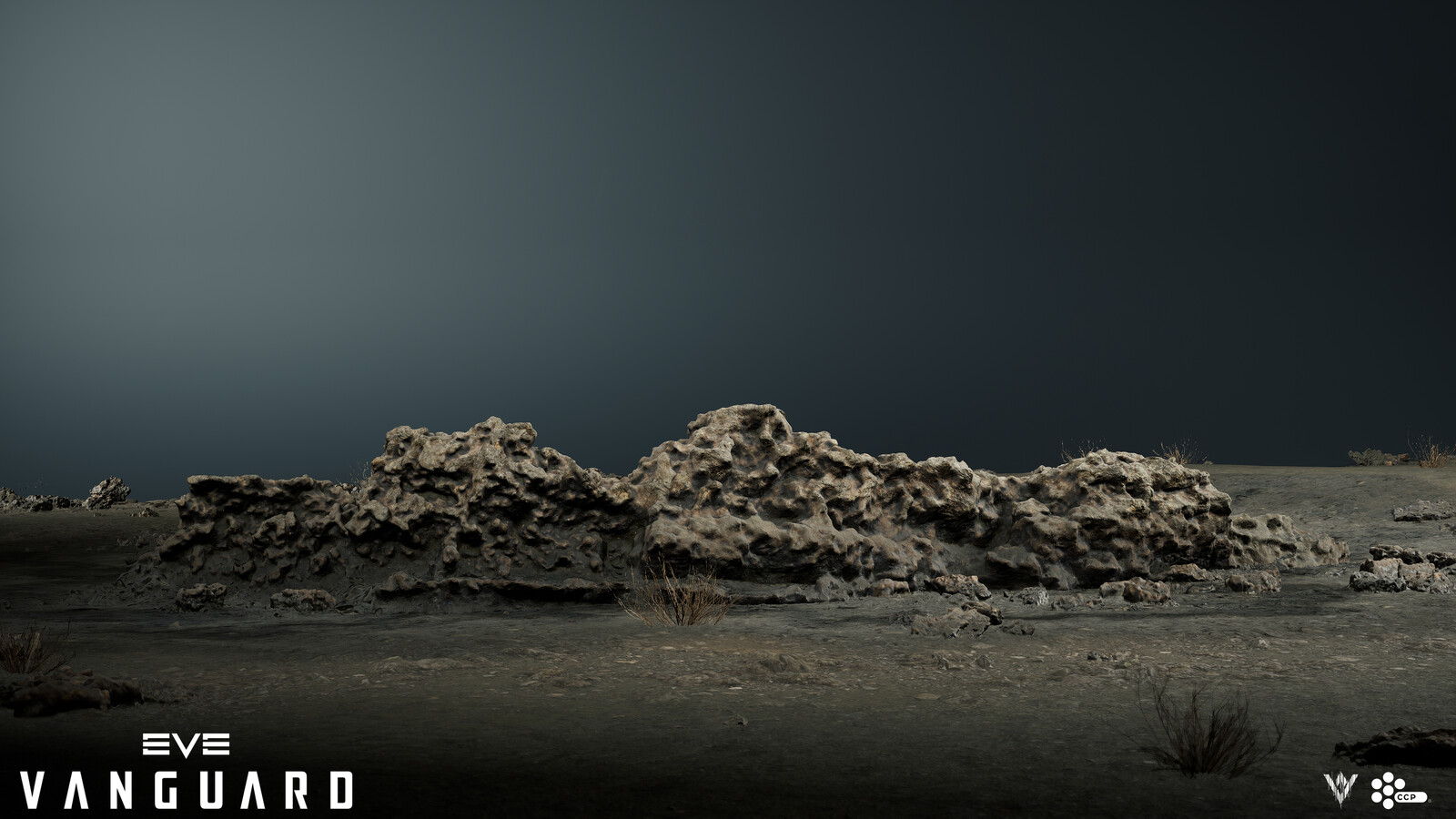 A medium sized, open-meshed, photogrammetry ridge.
