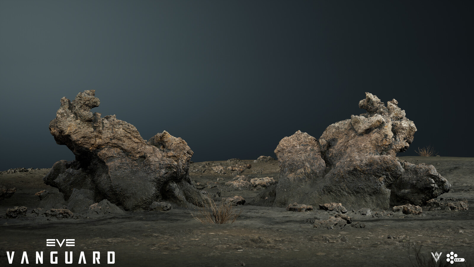 A medium sized, open-meshed, photogrammetry rock.