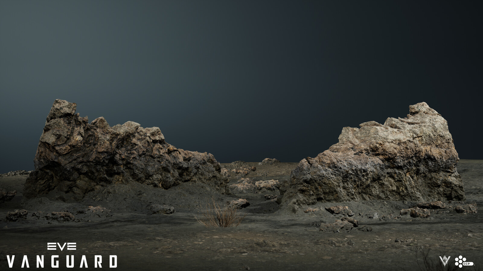 A medium sized, open-meshed, photogrammetry rock.