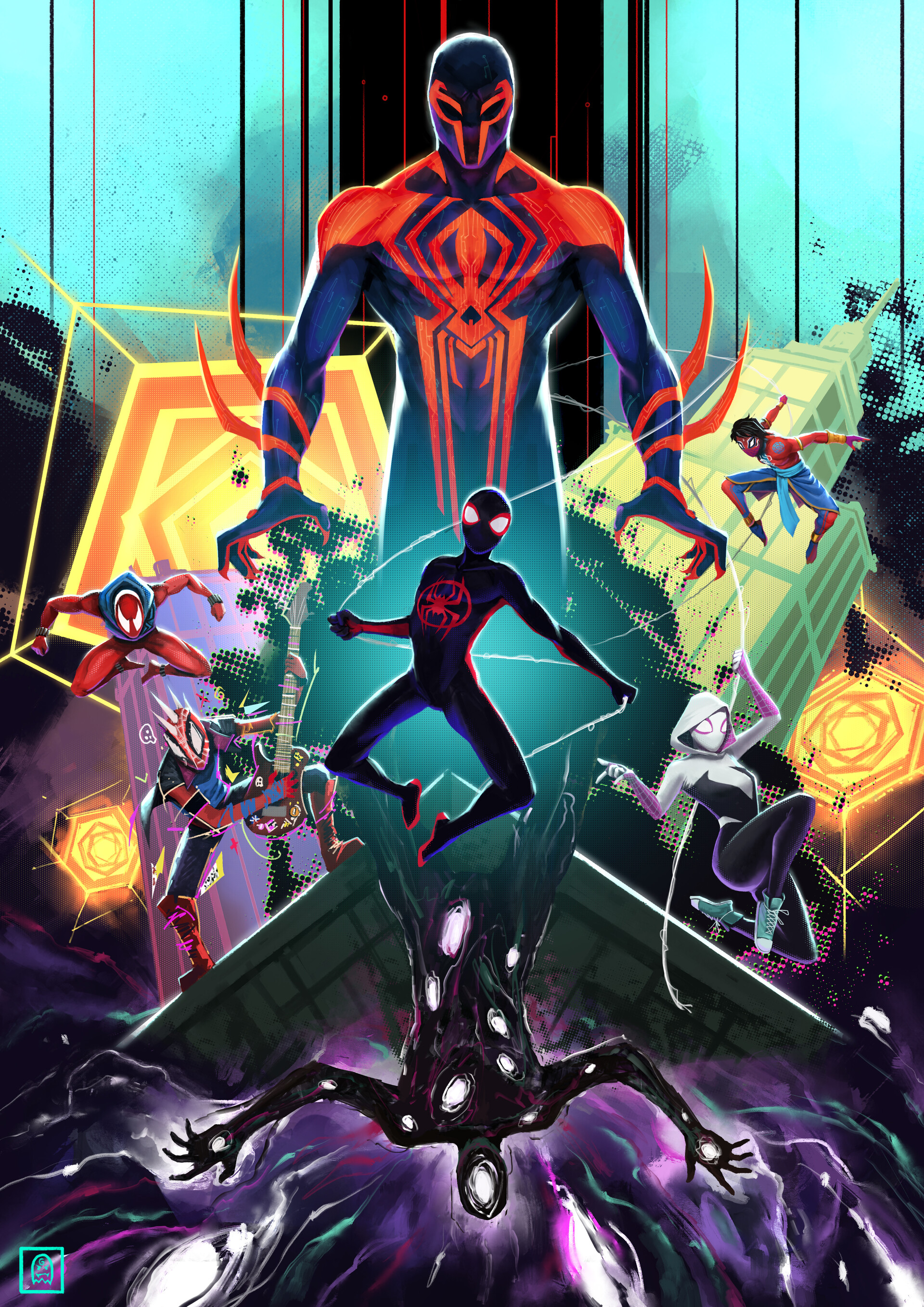 Artstation Spider Man Across The Spiderverse Fanart Illustration