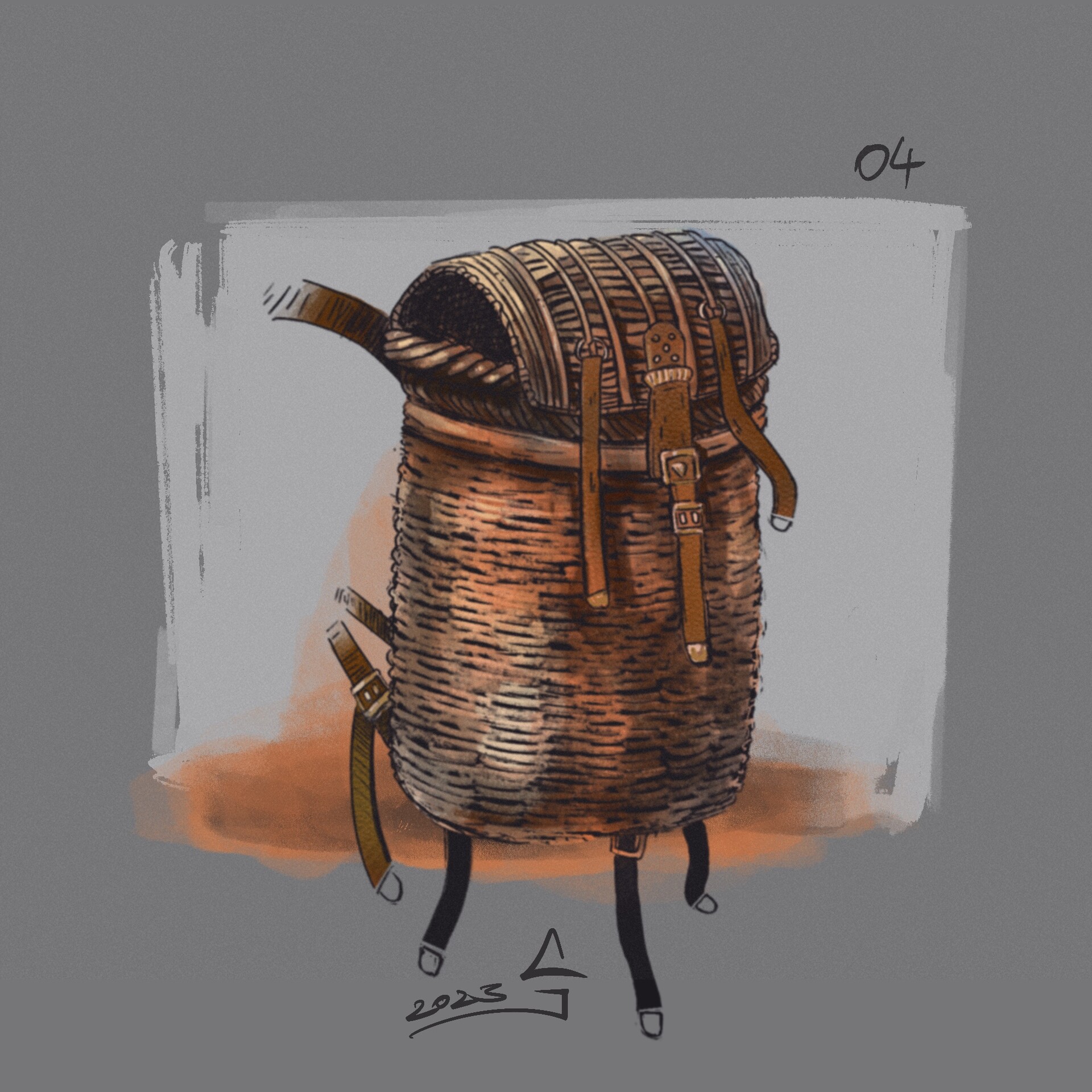 ArtStation Wicker Backpack