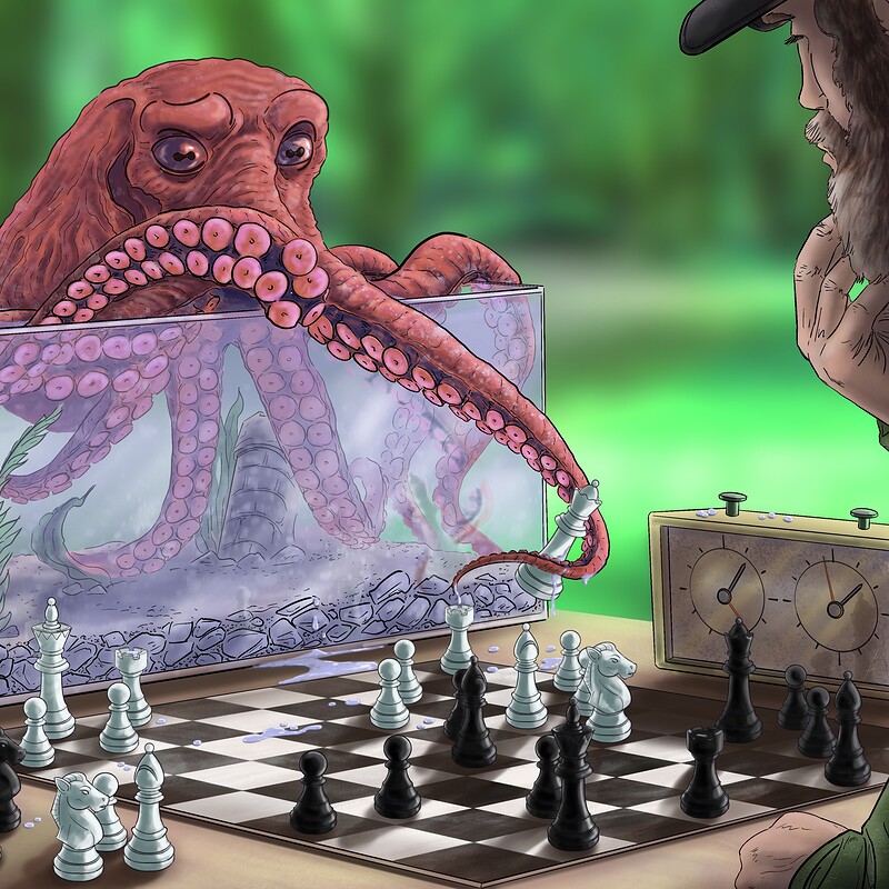 ‘Chess-topus’ - Commercial illustration
