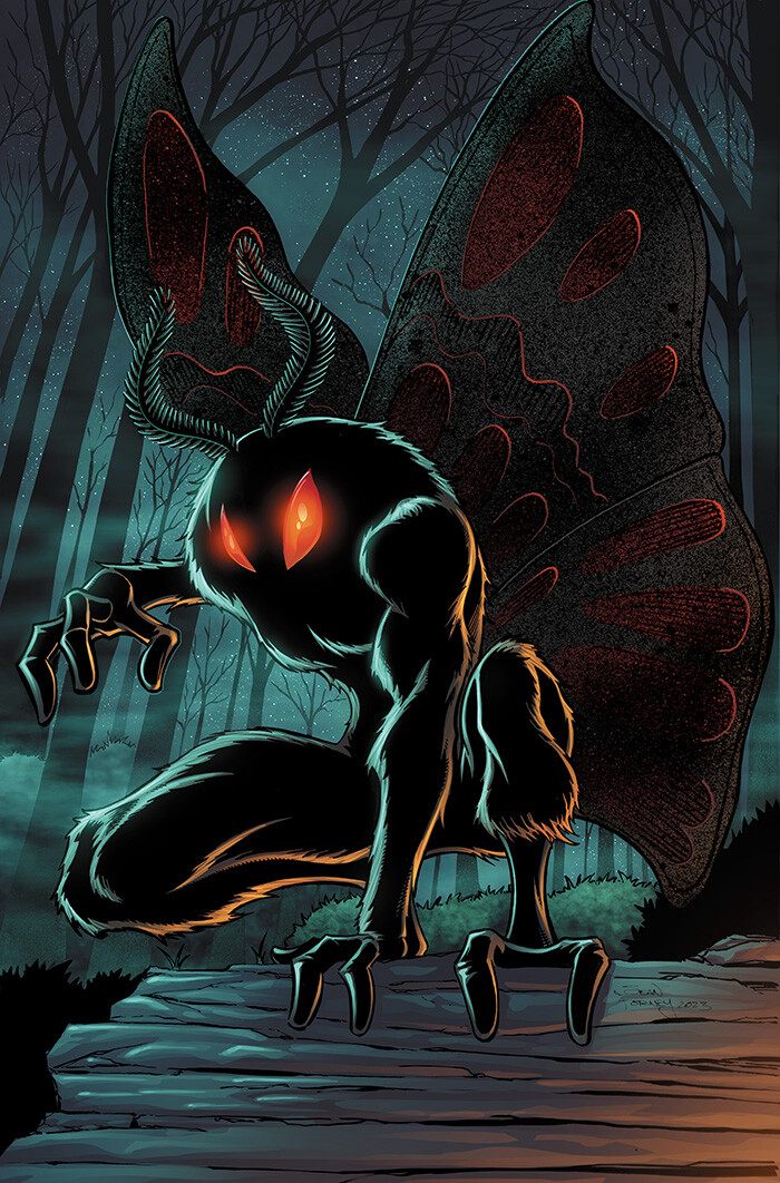 Mothman 

Lines and colors by Sean Forney