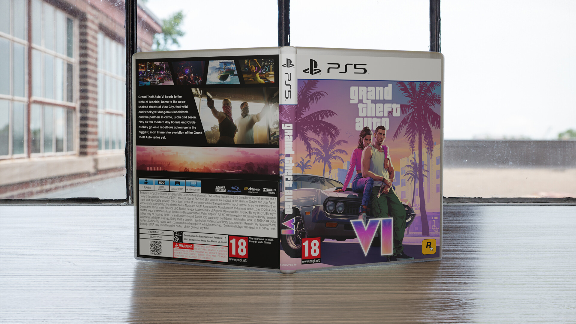 ArtStation - Grand Theft Auto VI / GTA 6 Custom PS5 Cover (V1)