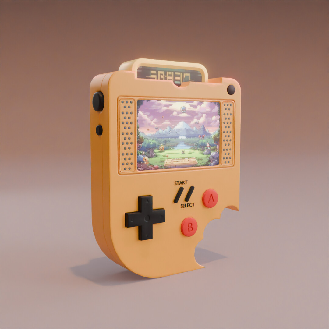 ArtStation 3D Retro Console Fakemon Game