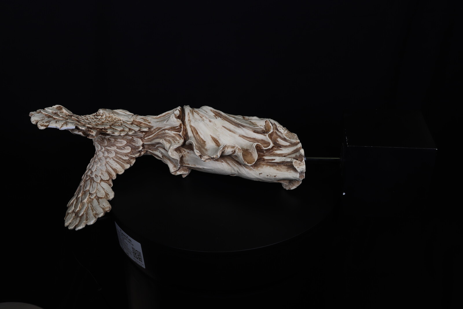The model laying on its side to get a better look for the wings.