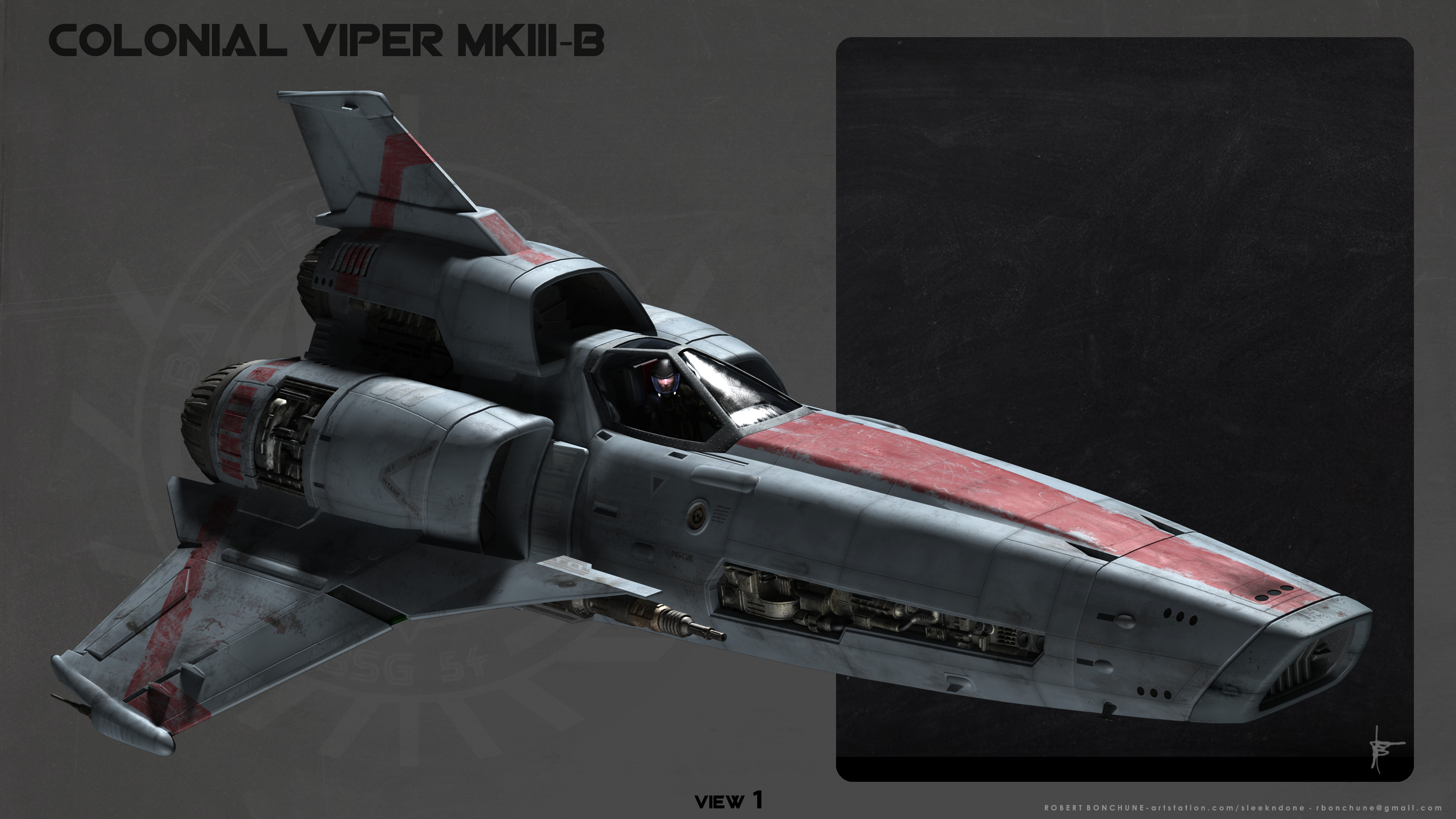 Battlestar Galactica Colonial Viper (Plastic model