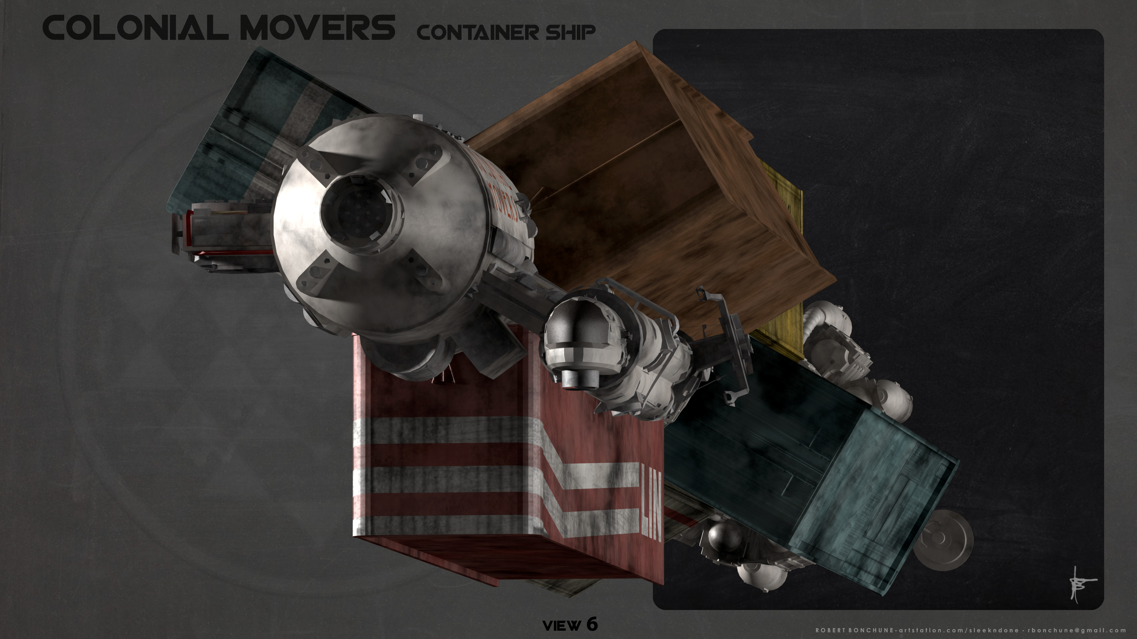 ArtStation - Colonial Movers - Various views - BSG