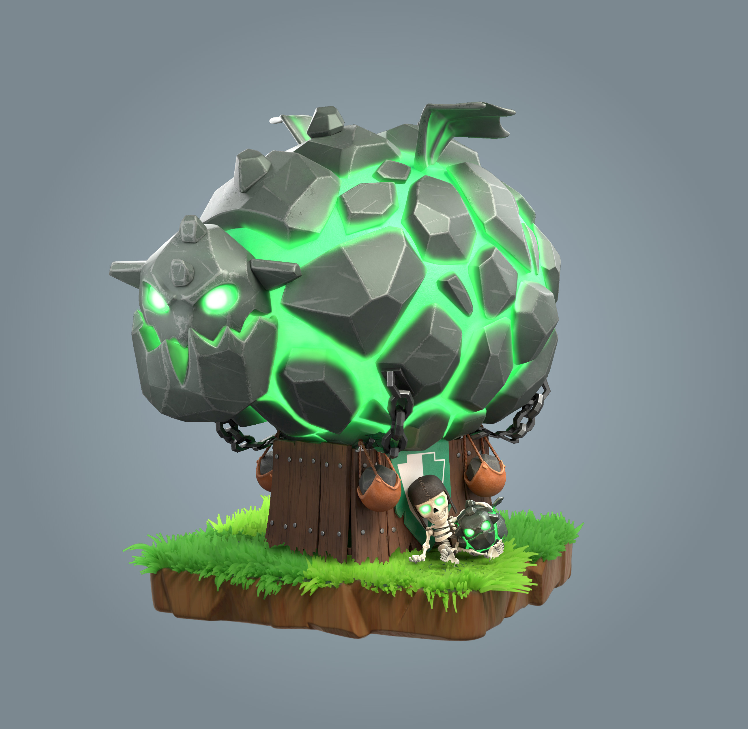 Surface Digital Clash of Clans : Lavaloon