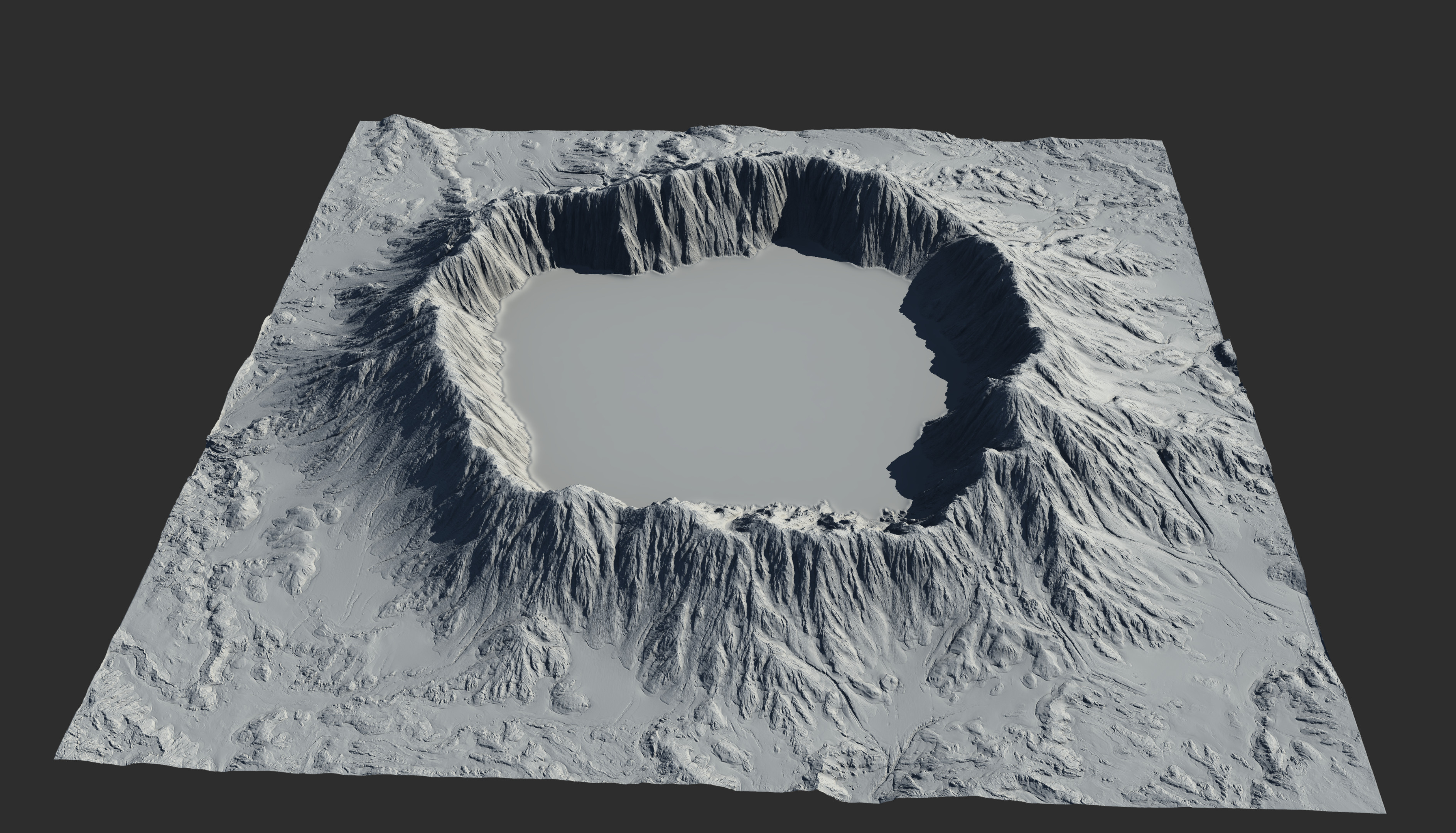 Terrain in Gaea - AO render