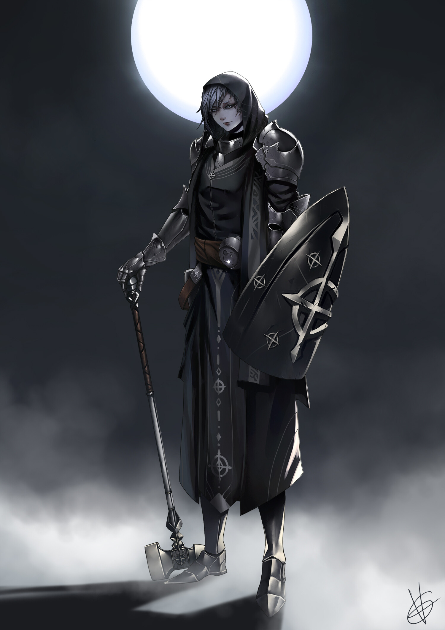 ArtStation - [Commission] Luna the Selune Cleric