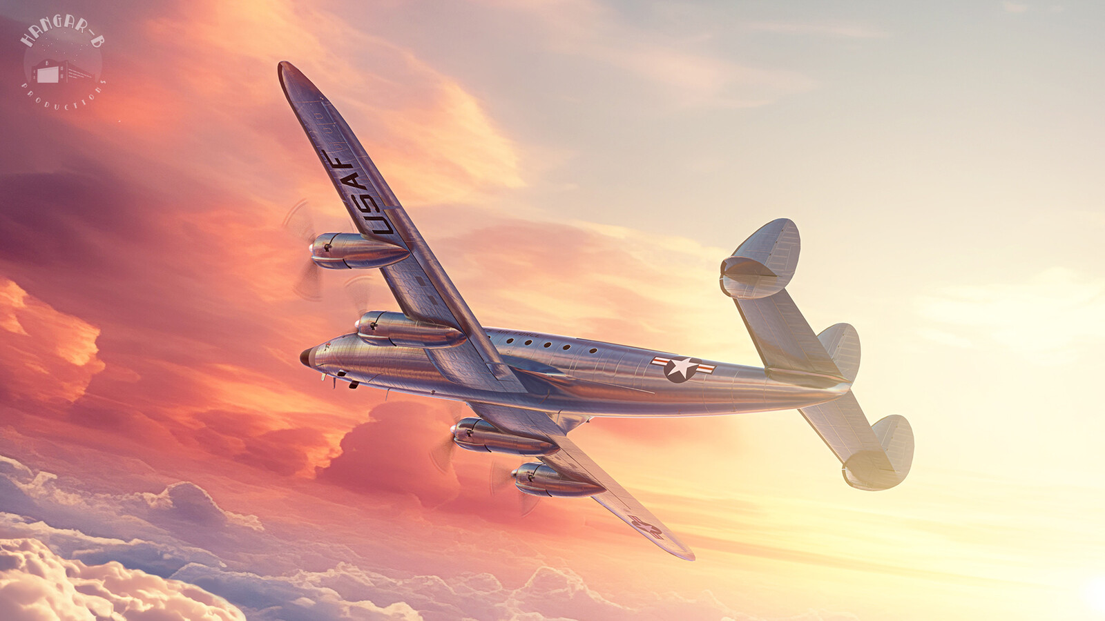 Study 1, initial concept of aircraft based on modern configuration &amp; livery with some changes to reflect what was understood about the 1950 livery.
