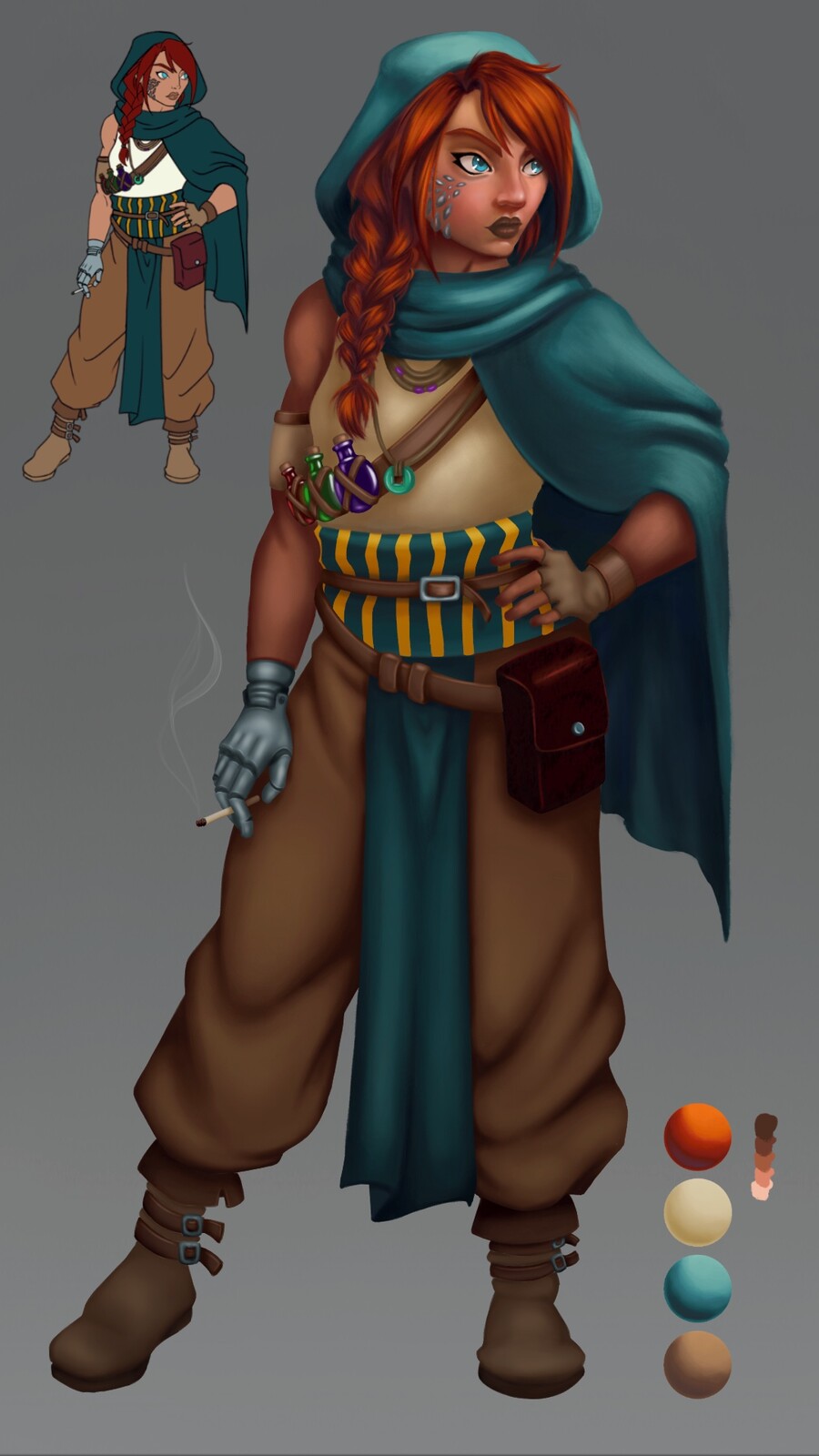 Full colour with palette and thumbnail reference