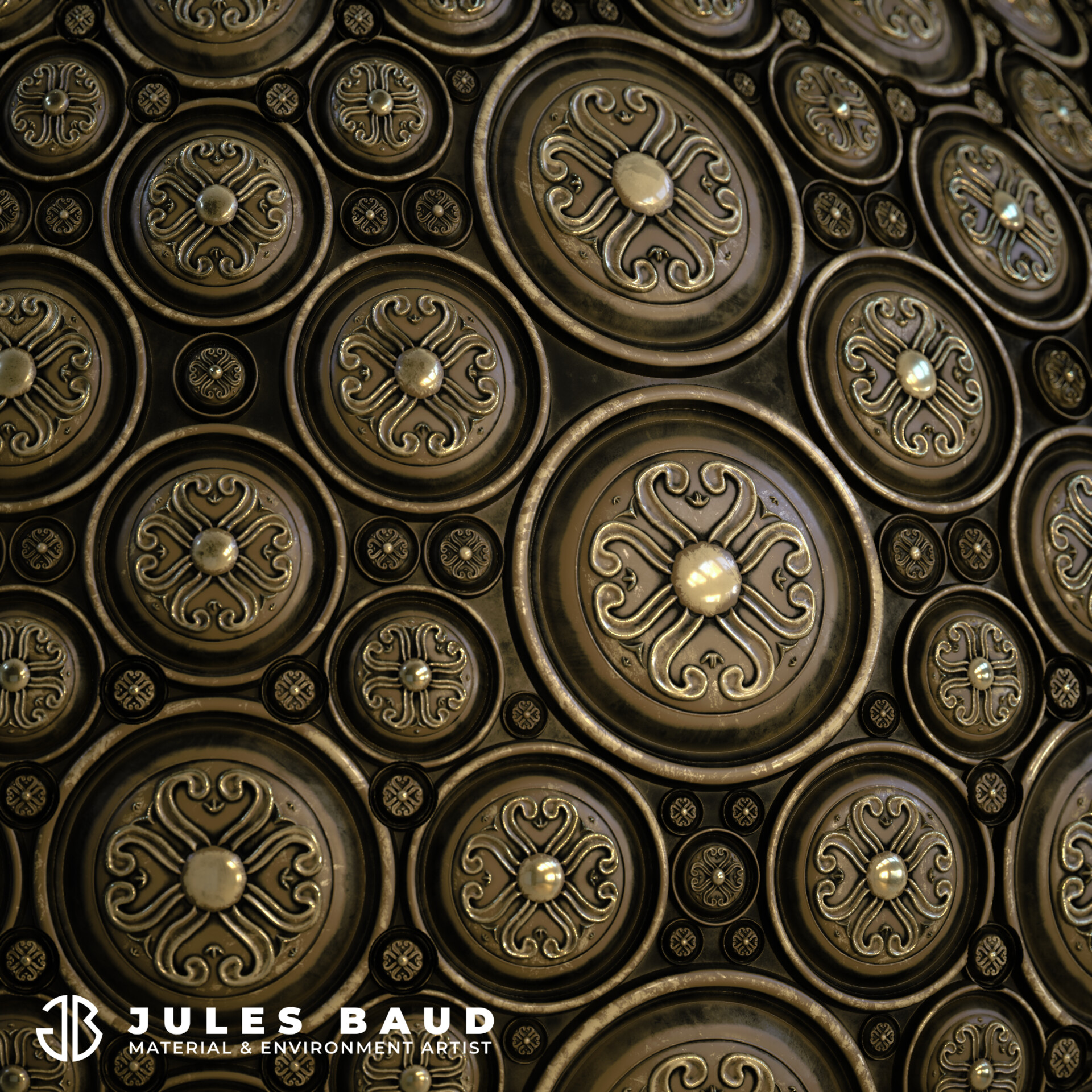 ArtStation Brass Knot Material Likeness Exploration