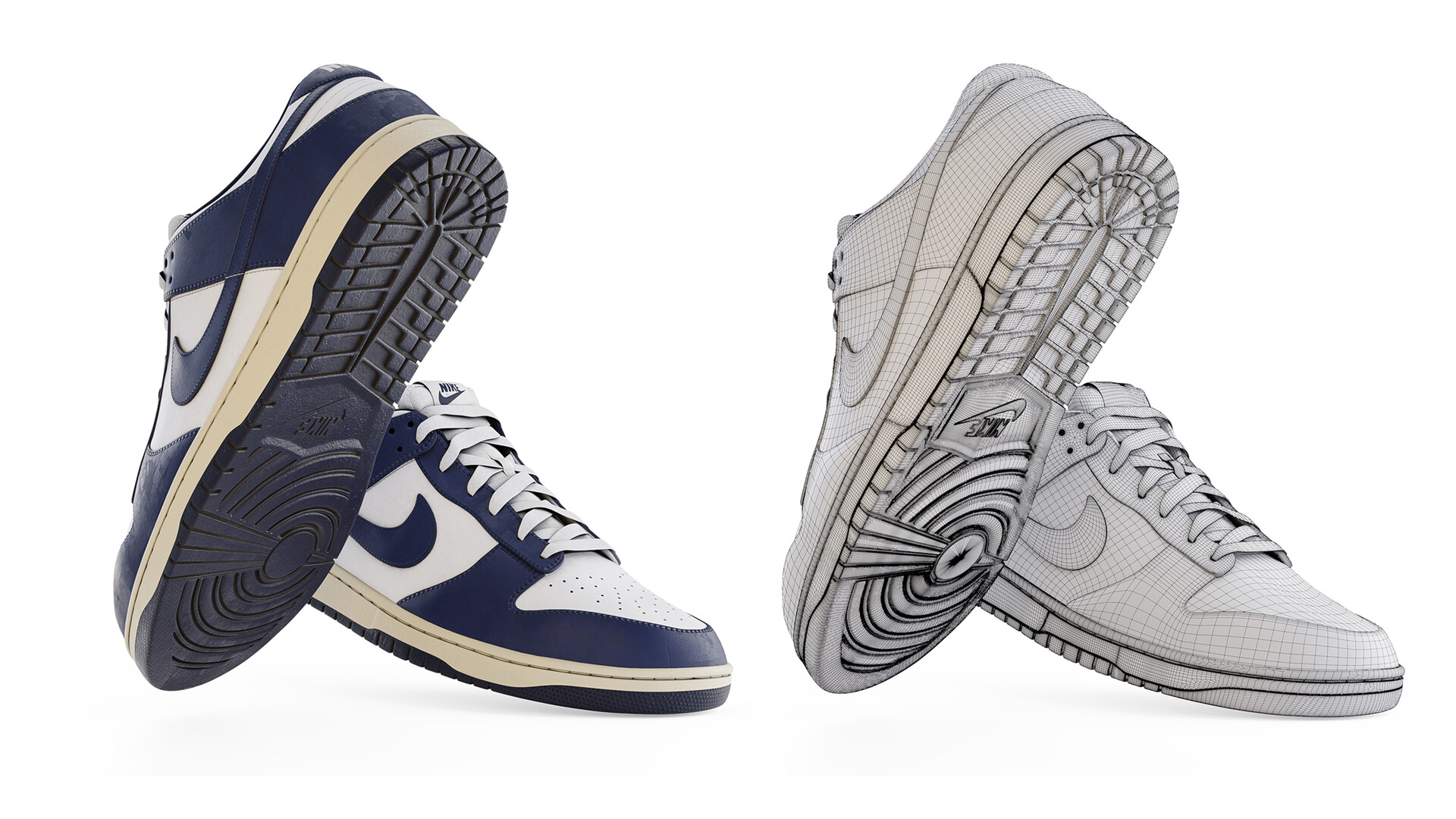 ArtStation Nike Dunk Low Vintage Navi