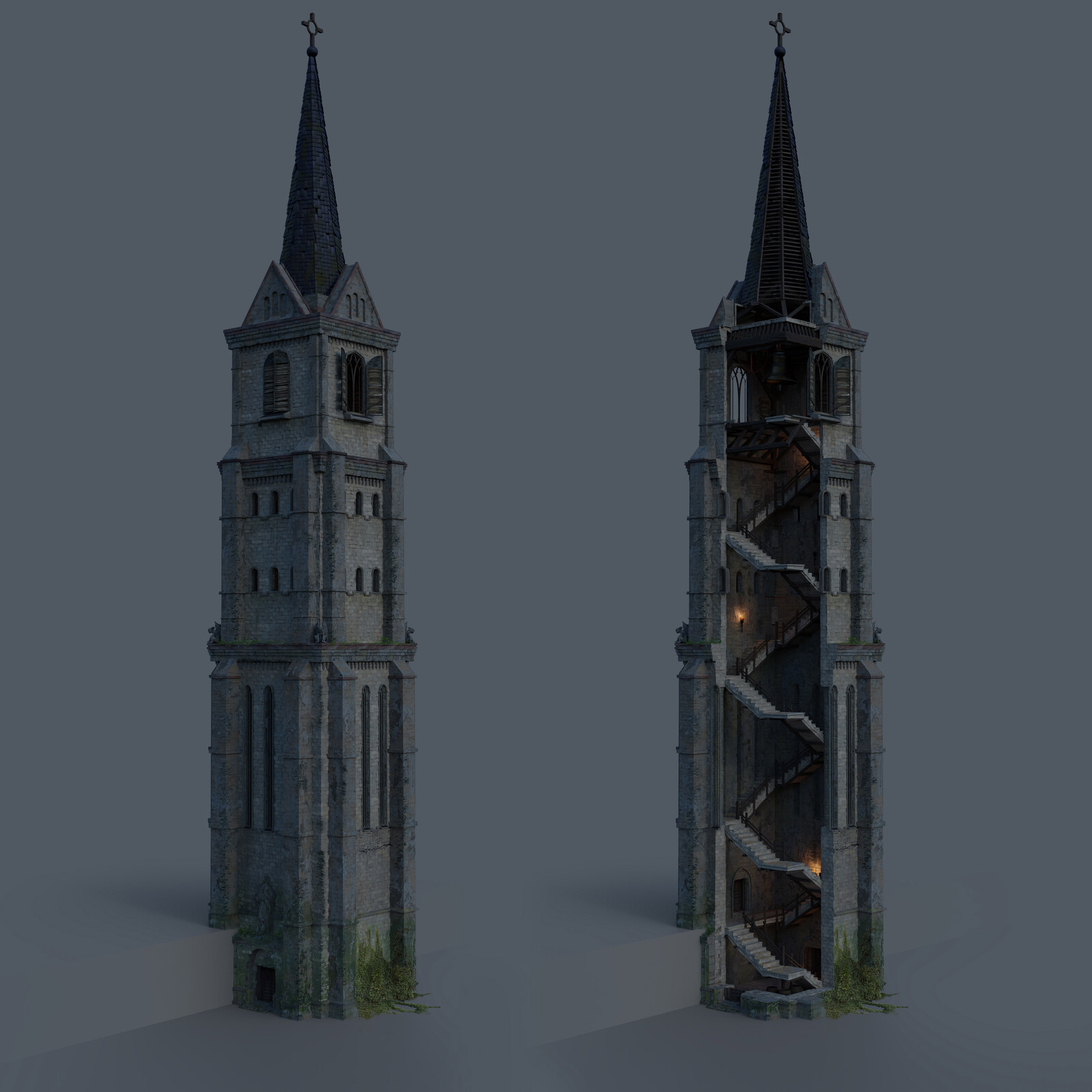 Belfry cross section