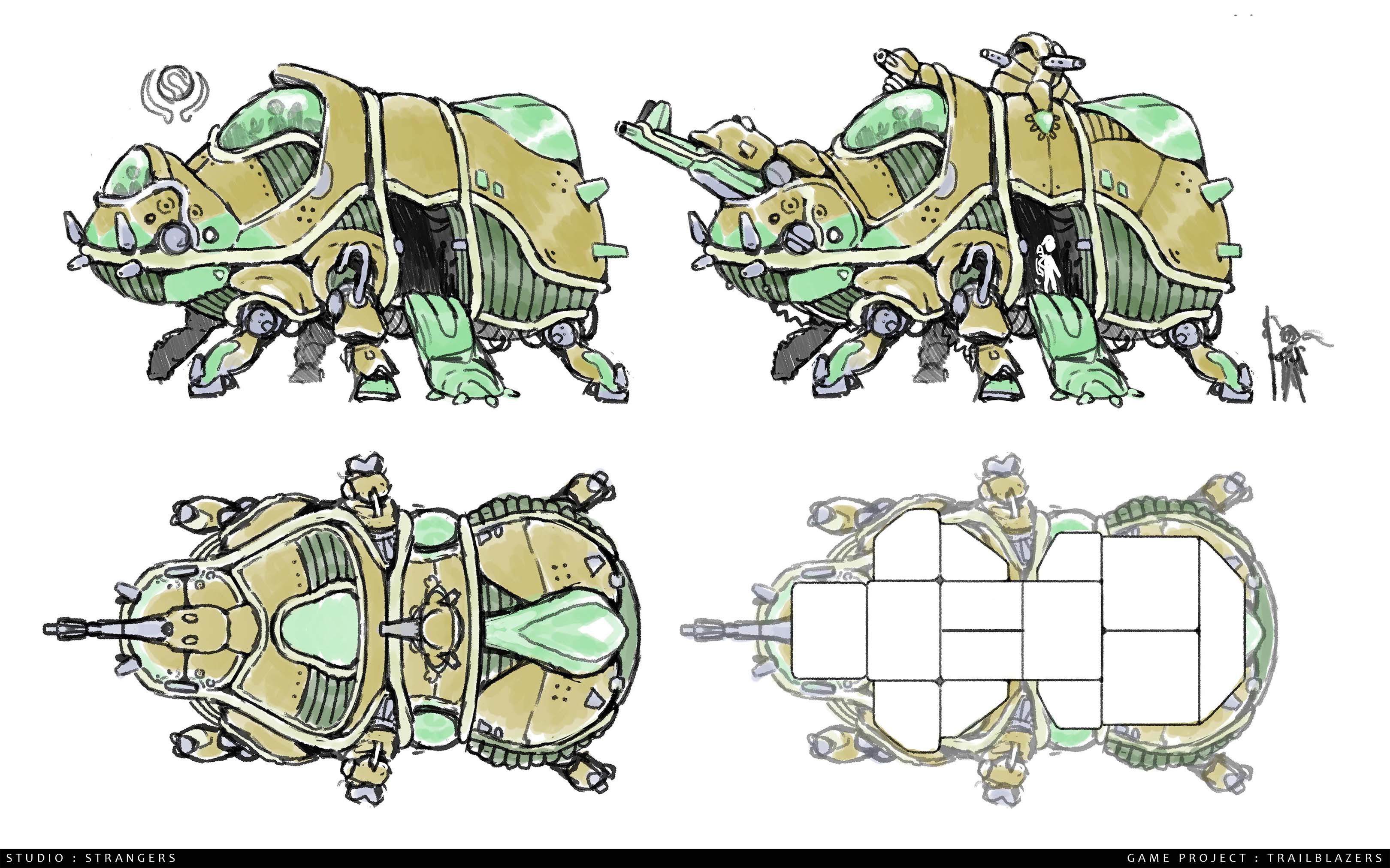 Early Sketch of the Ship