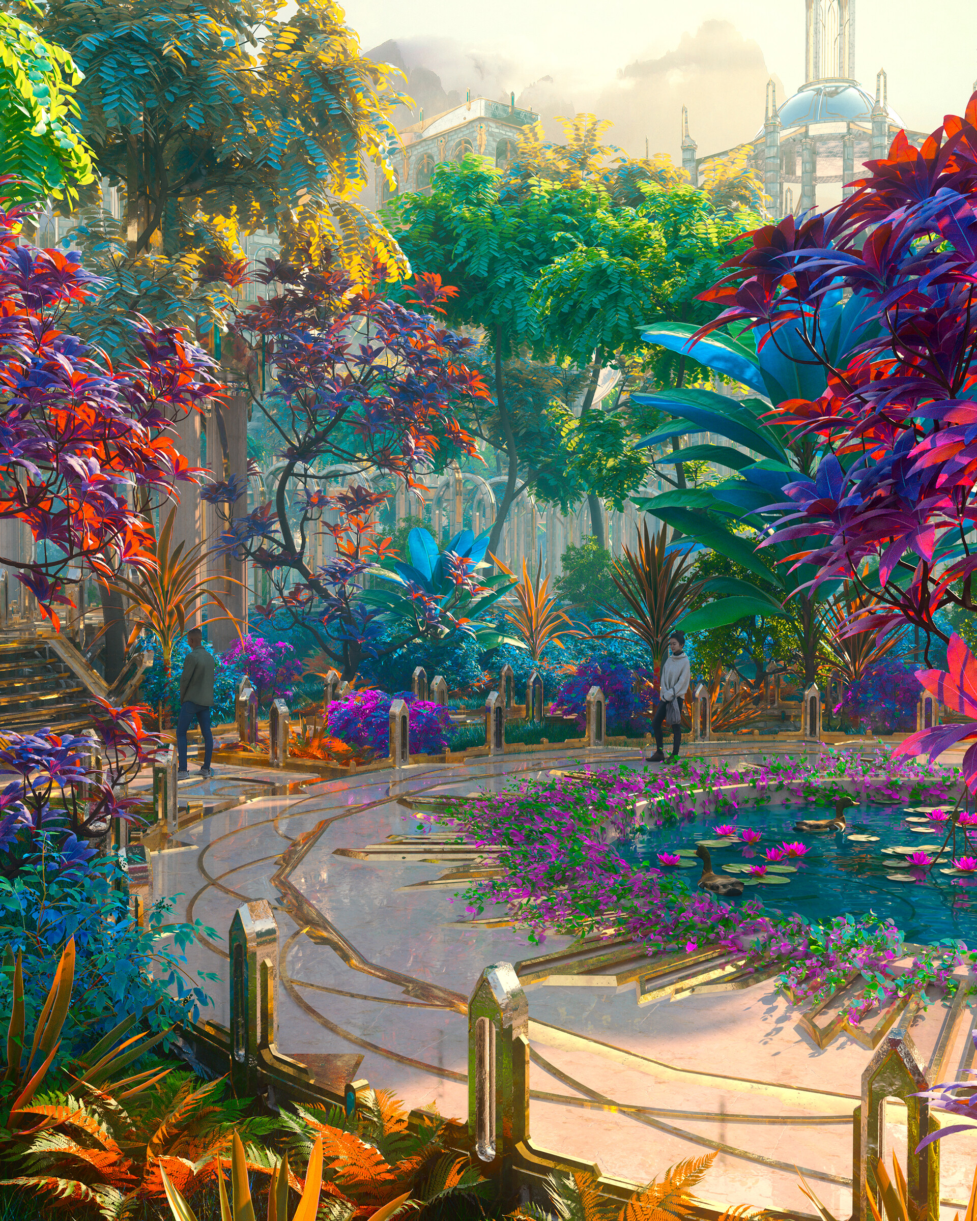 ArtStation - Enchanted Gardens I