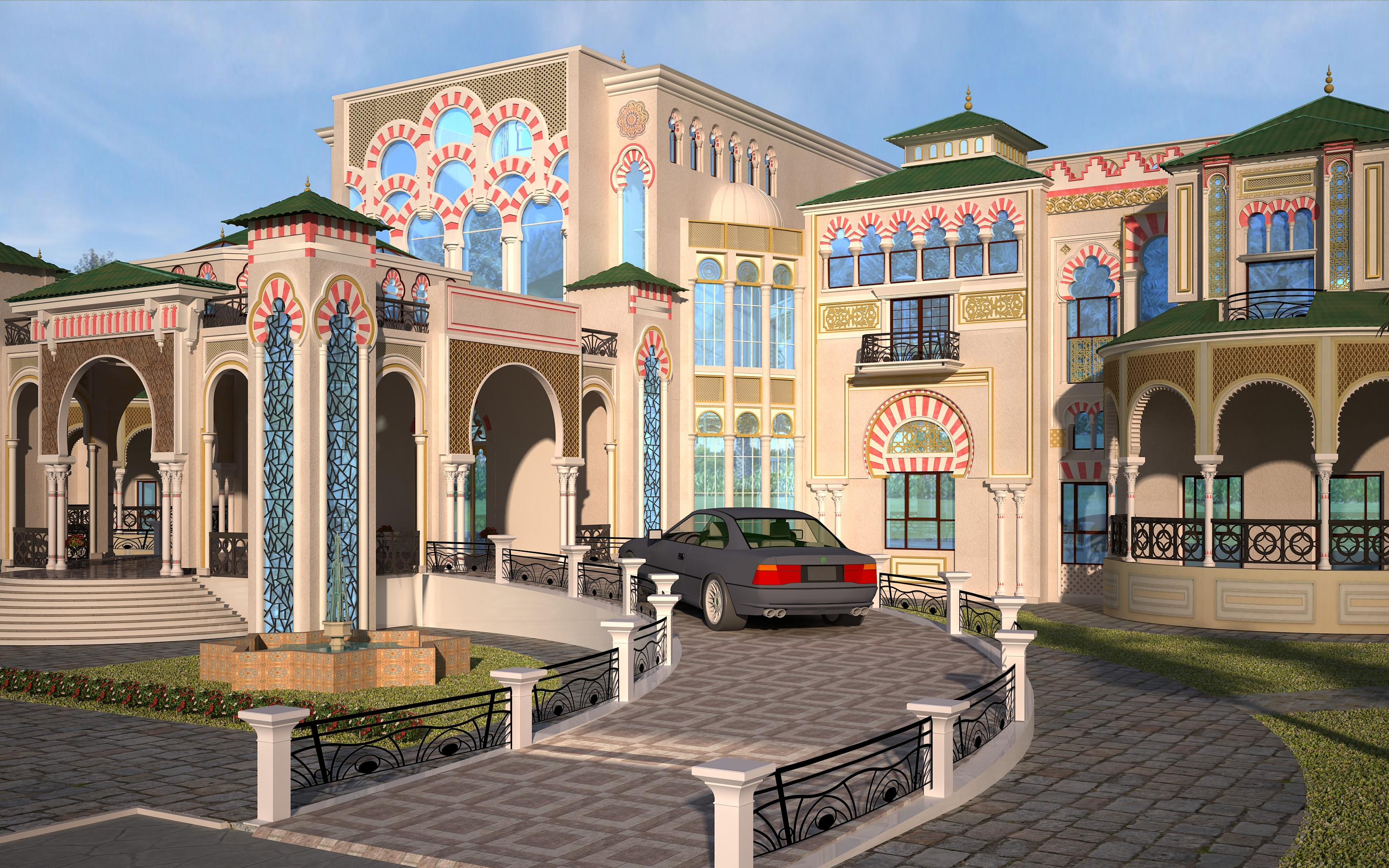 3d luxury palace