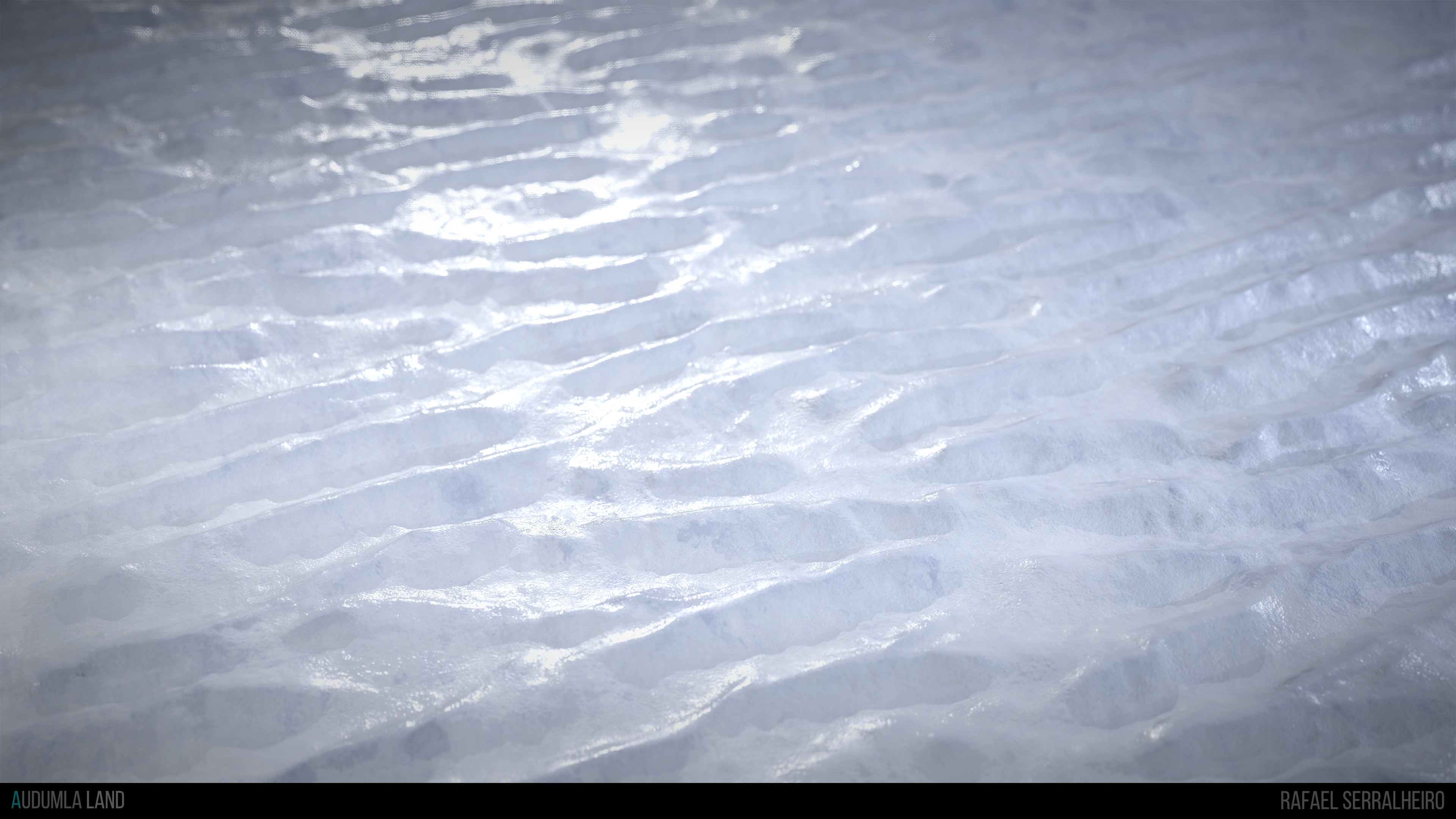 Tillable Snow with waves Material