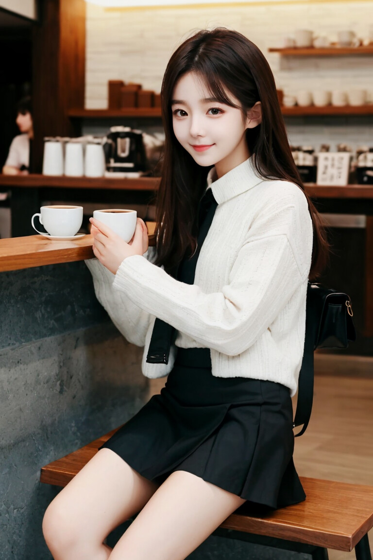 White skirt deals ulzzang