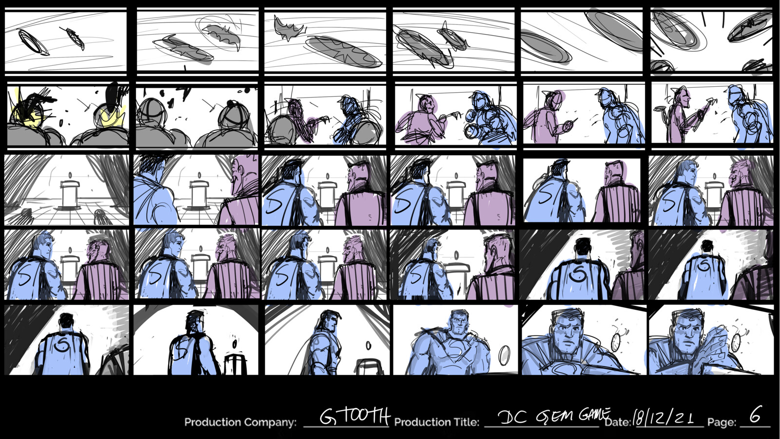   - Storyboard for Game Trailer 