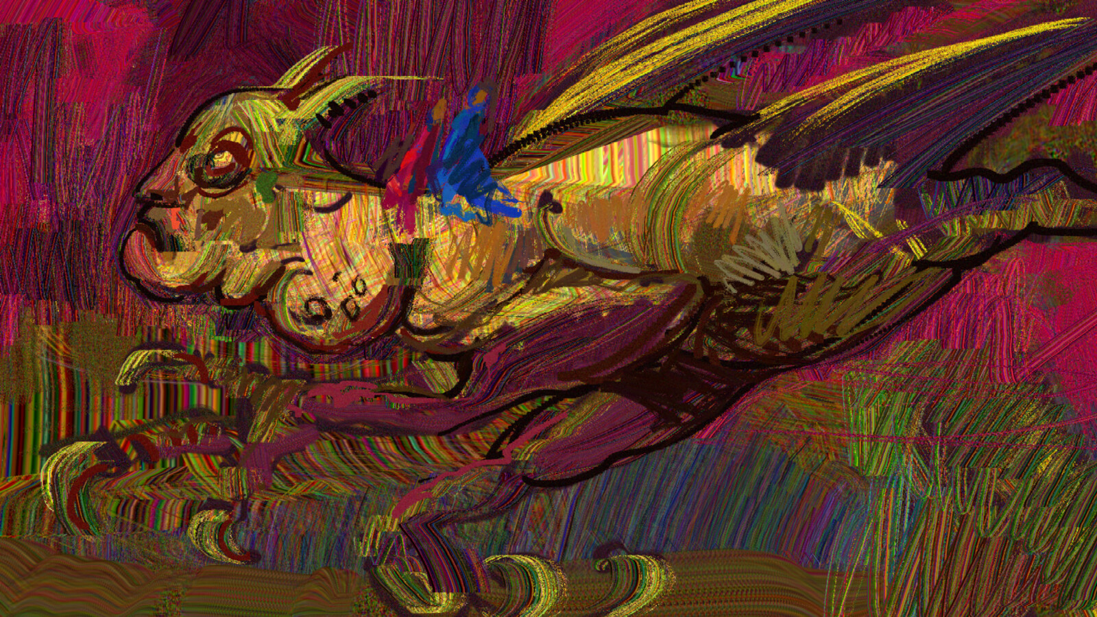original sketch for Geryon done in HEAVYPAIN by Vaughn Ling. Try it out!